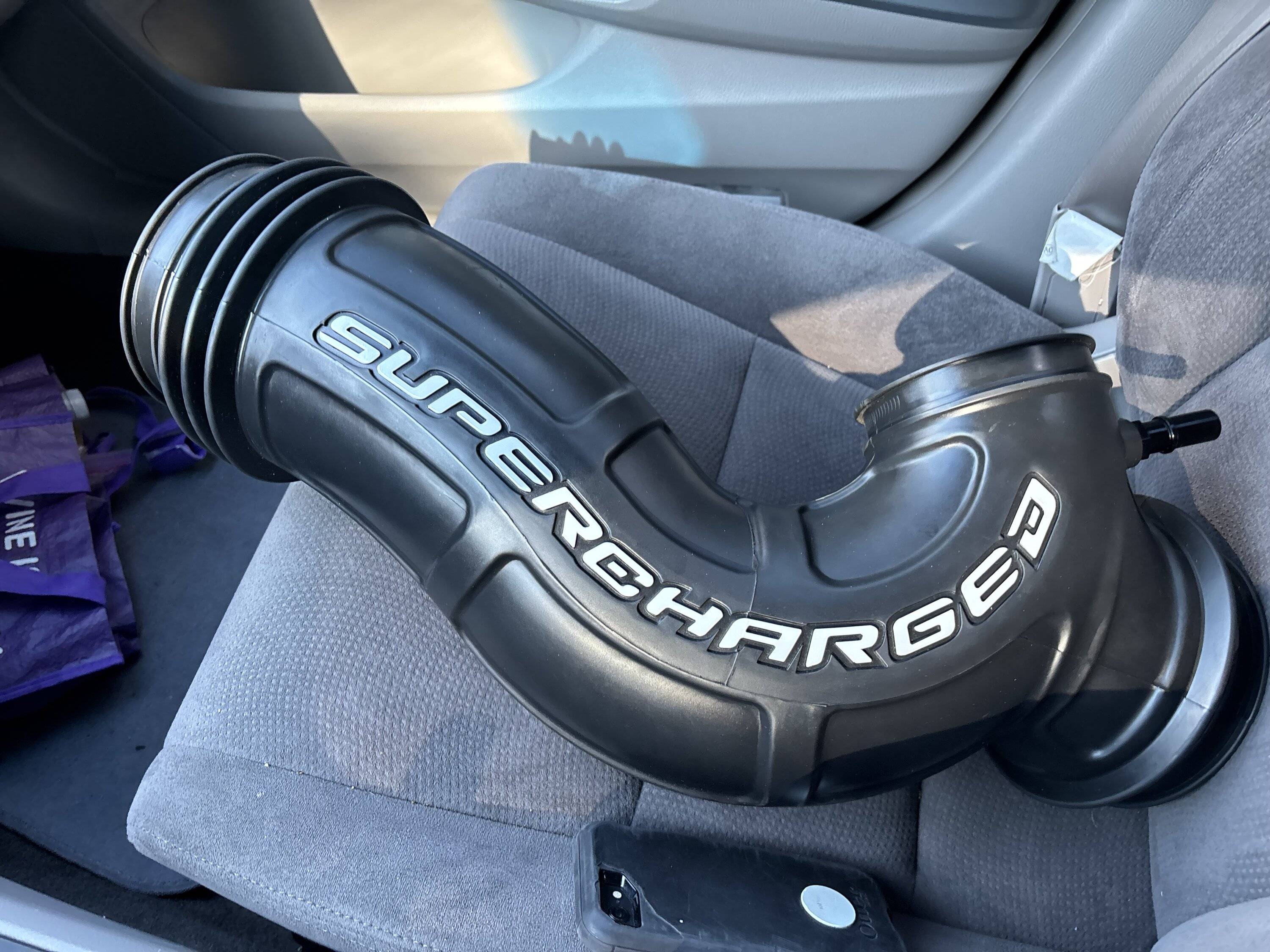 S650 Mustang Whipple intake tube “Supercharged” vinyl letters IMG_2676