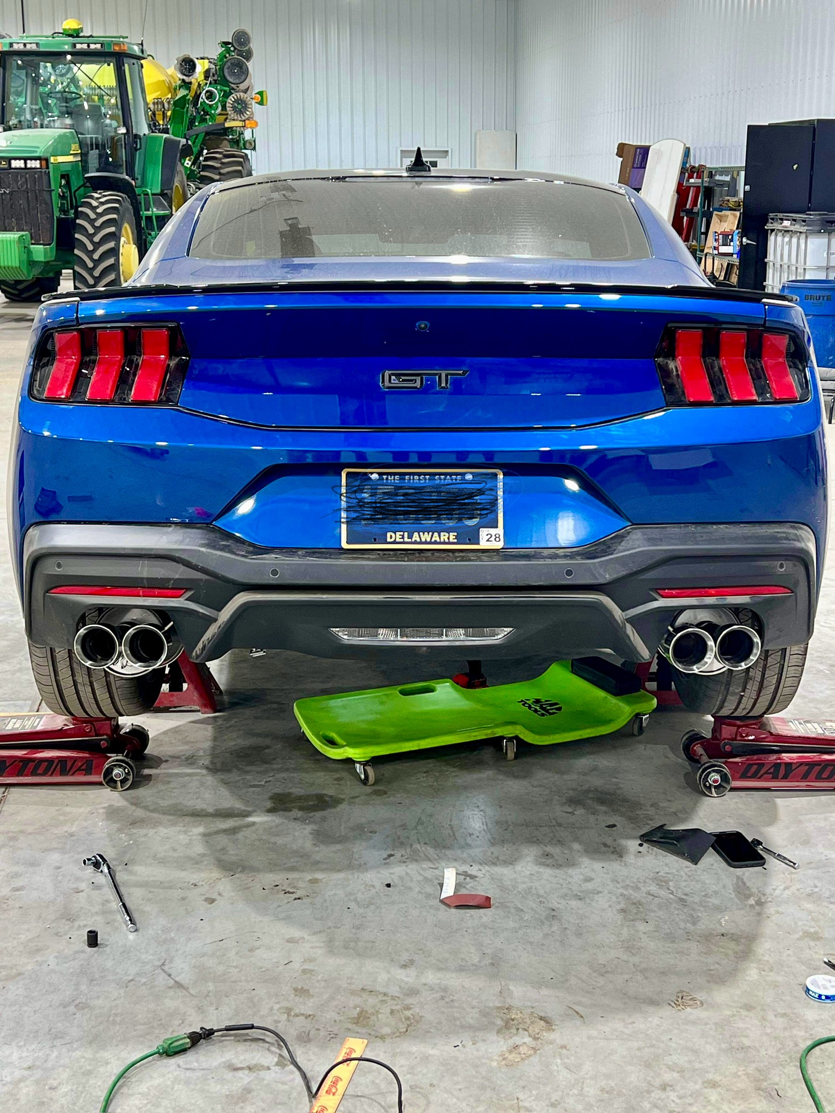 S650 Mustang Dual Tip Exhaust to Quad Tip Exhaust IMG_2728