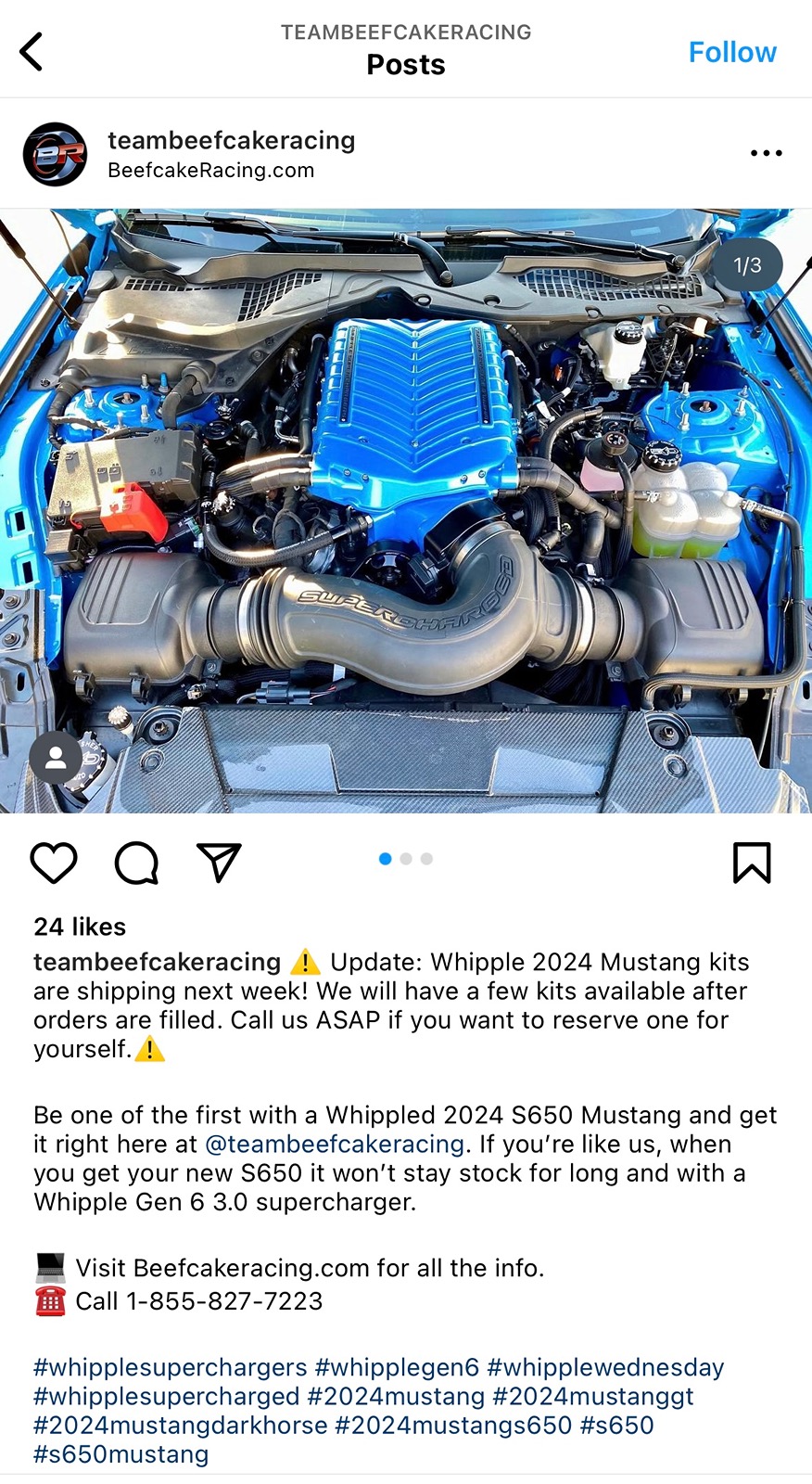 S650 Mustang Has anyone received/tracking info on Whipple kit ? IMG_2901