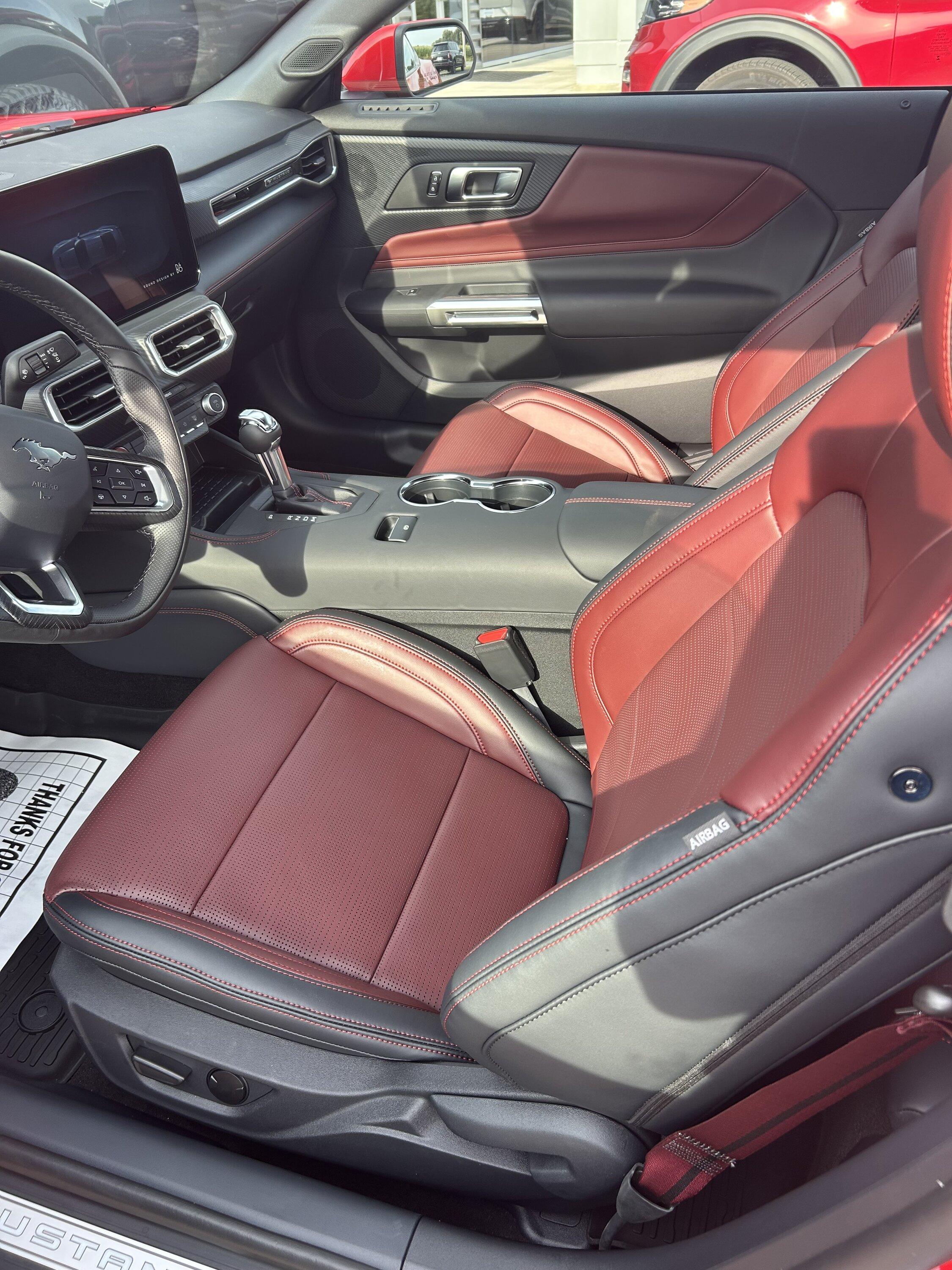 Just arrived!! My 2025 Race Red GT Premium w Carmine Red interior