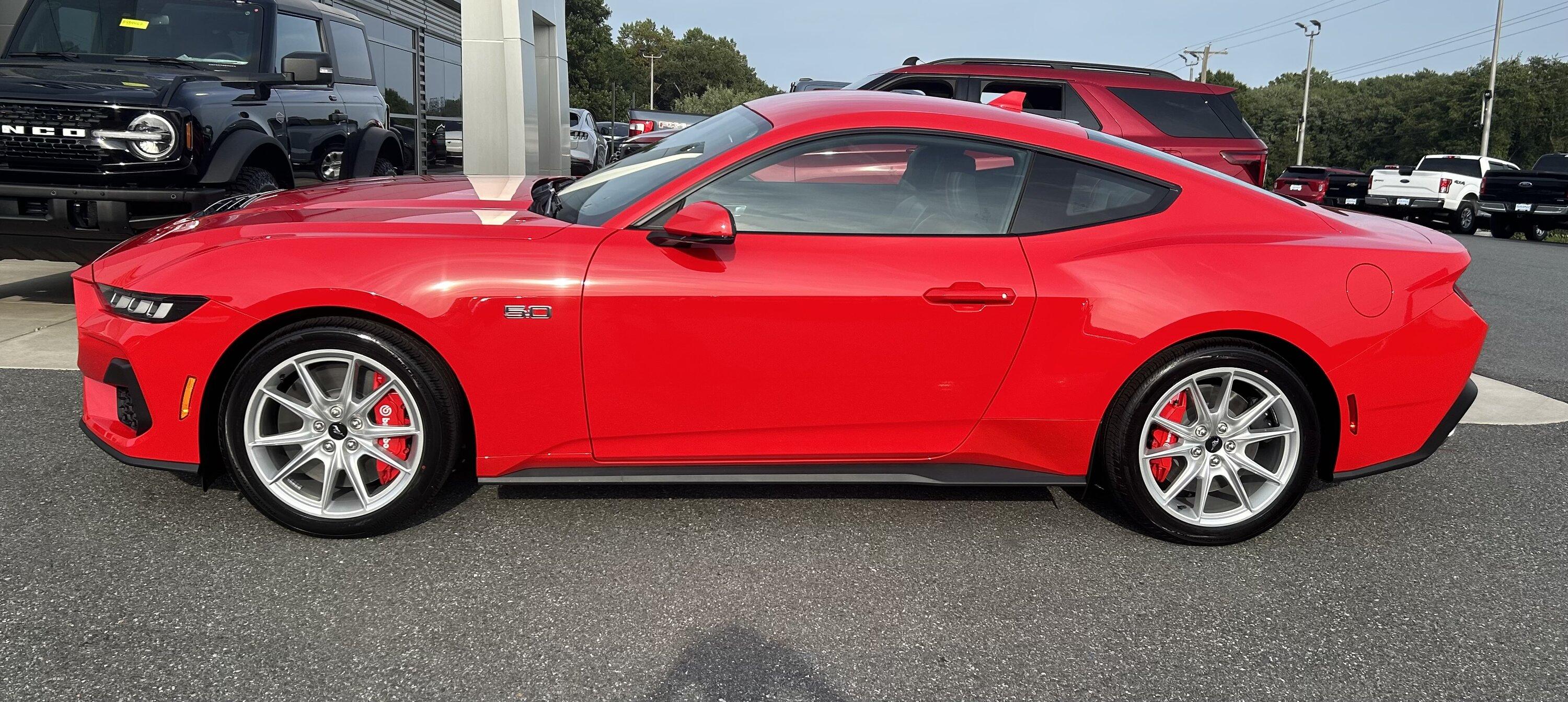 Just arrived!! My 2025 Race Red GT Premium w Carmine Red interior