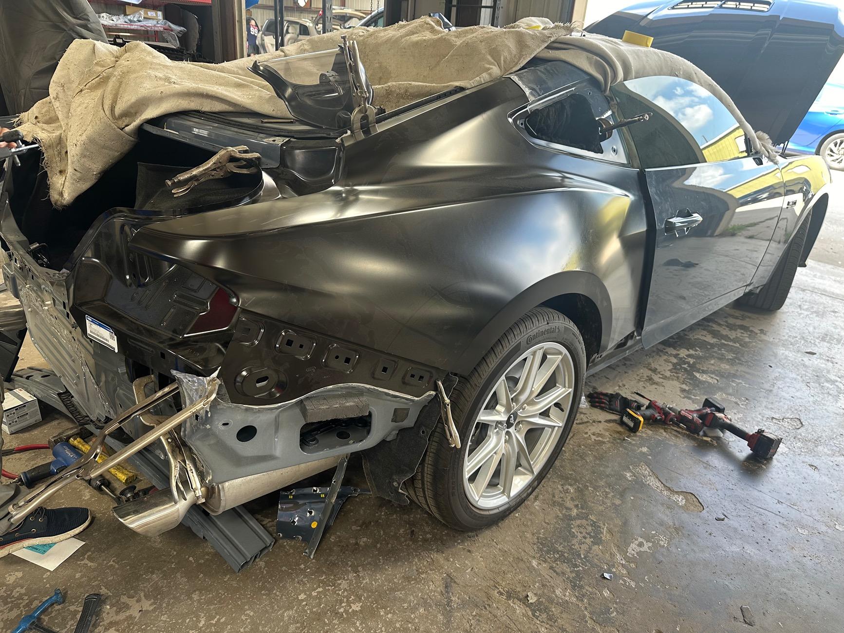 S650 Mustang Rear ended. Frame damage possible IMG_3126