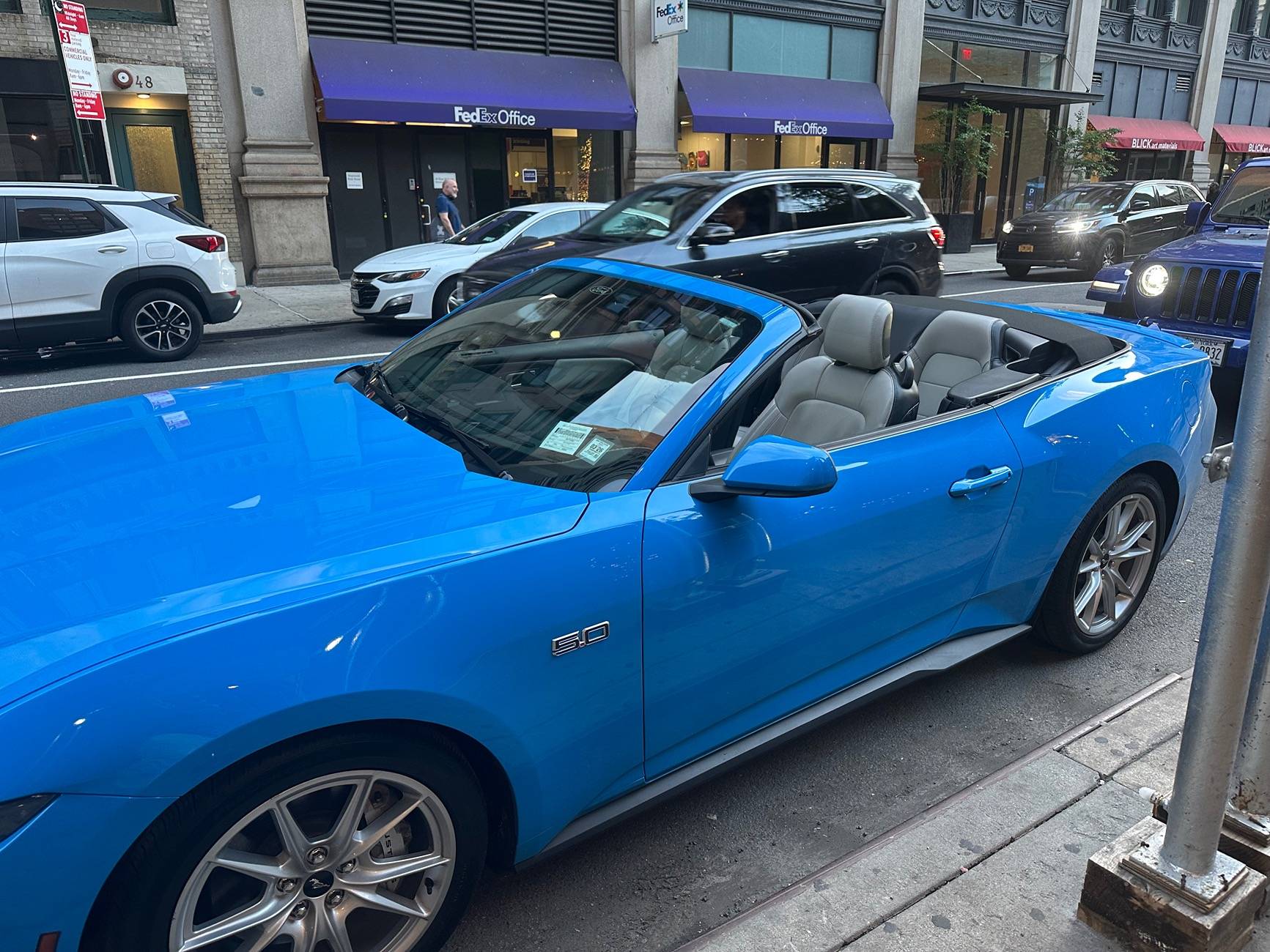 S650 Mustang My twin found me -- 2024 GT Grabber Blue IMG_3641