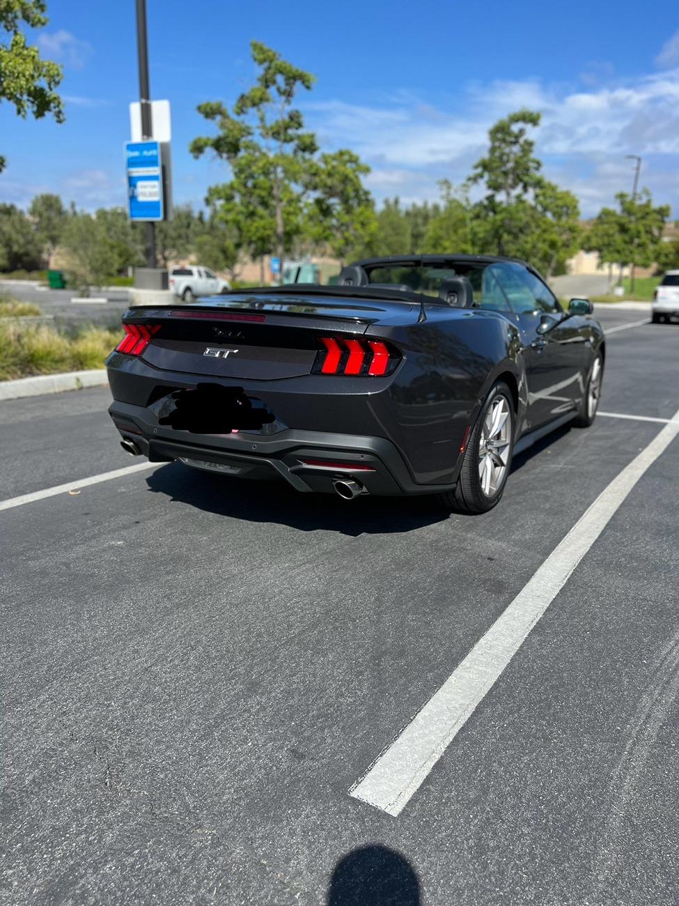 S650 Mustang Bought a new S650 Convertible GT! What are cool exterior mods I can add? Racing stripes? Chin Splitters? Black out wheels? IMG_4249
