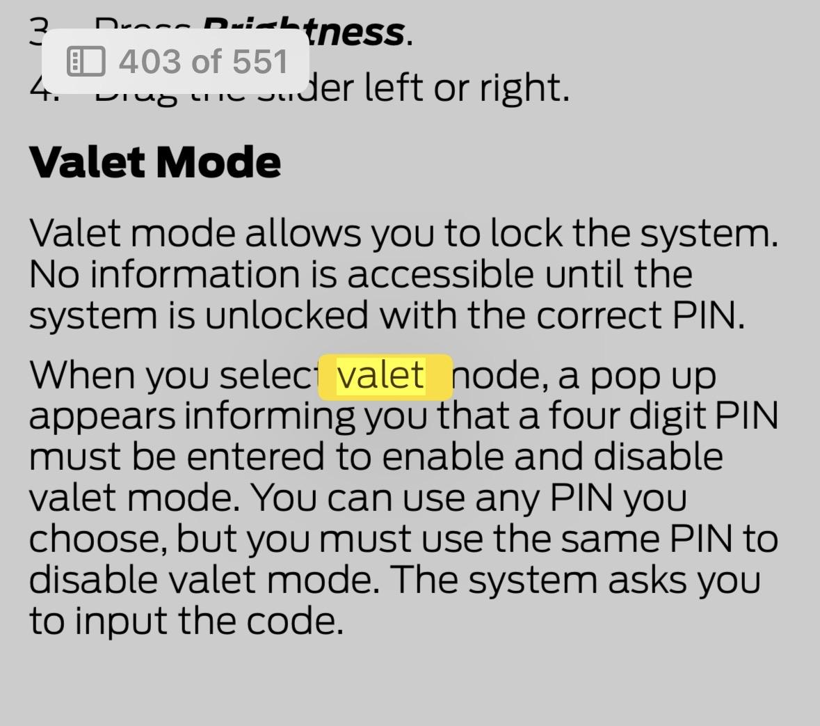 Who has used the Valet parking feature? Mustang7G 2024+ S650