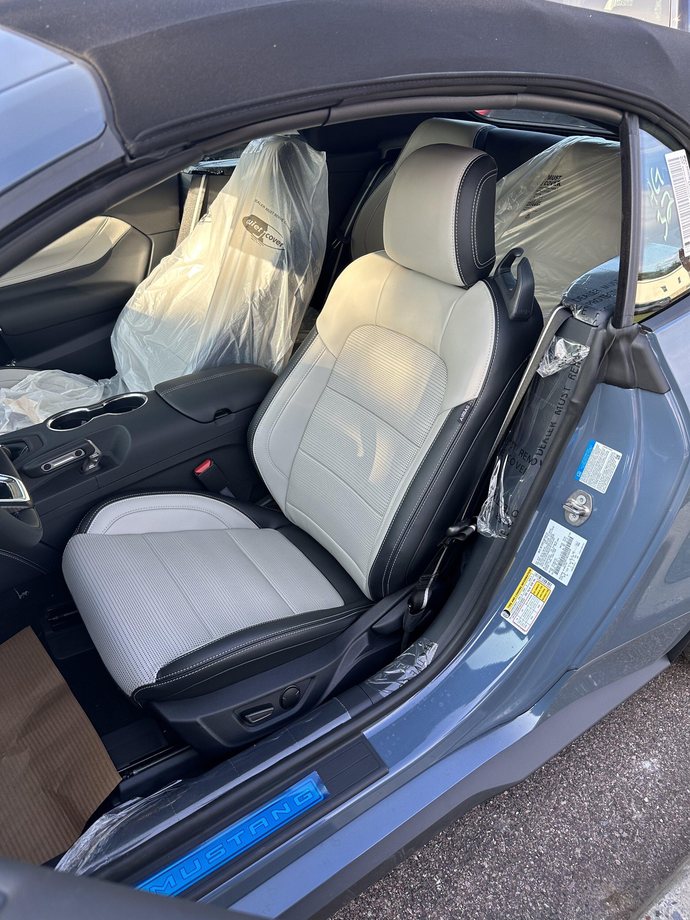 S650 Mustang Anyone received the Space Grey interior? IMG_4482