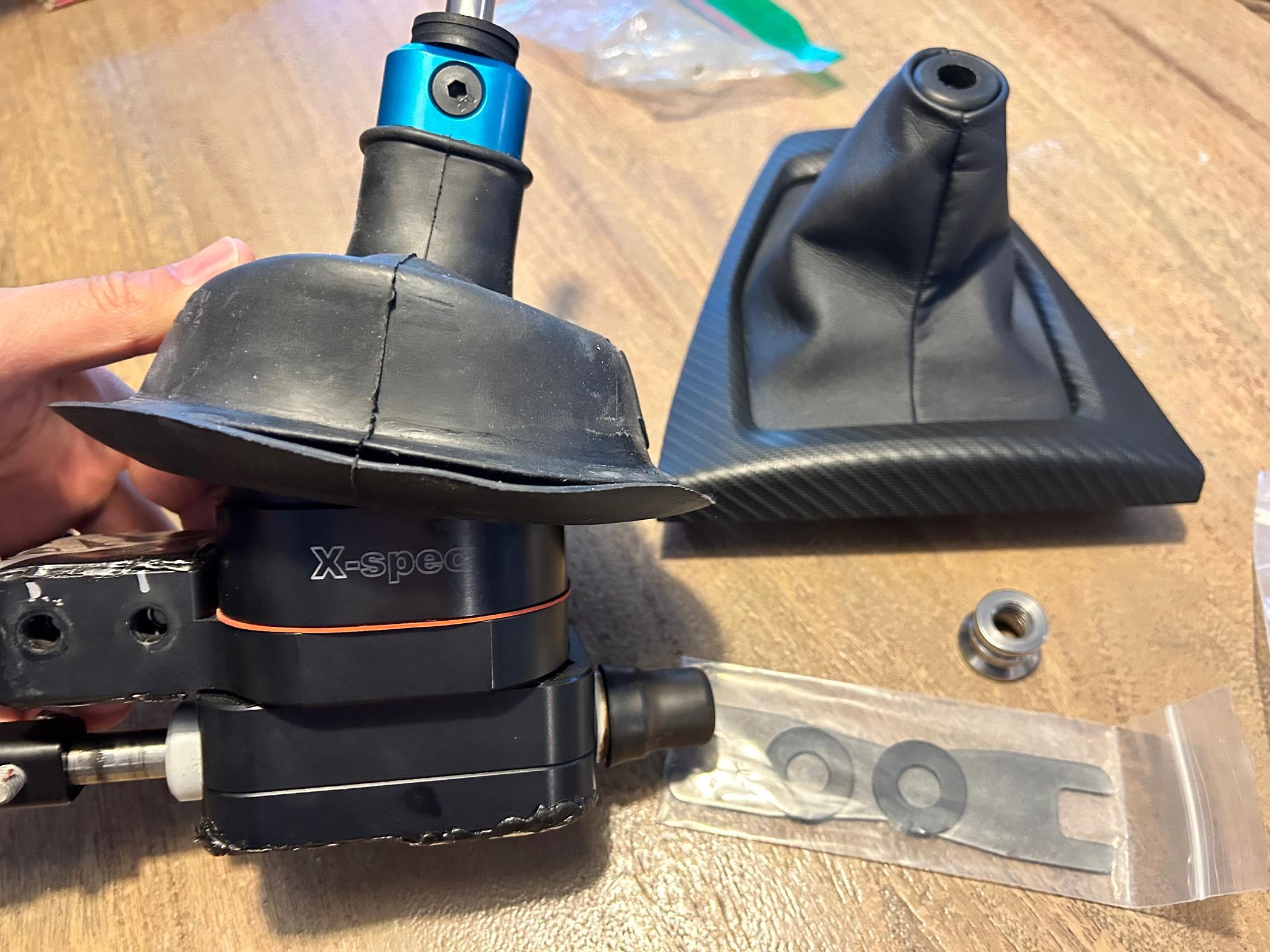 S650 Mustang SALE PENDING: MGW X race Spec Low profile shifter MT-82 (must trade stock boot/collar for my modified) $350 Tampa IMG_4498