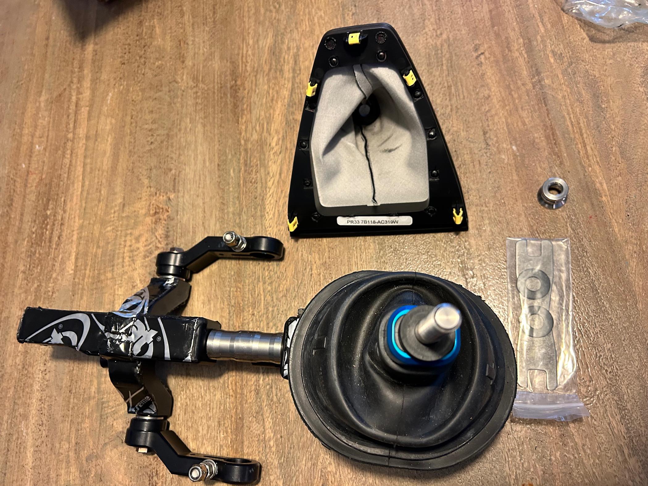 S650 Mustang SALE PENDING: MGW X race Spec Low profile shifter MT-82 (must trade stock boot/collar for my modified) $350 Tampa IMG_4500