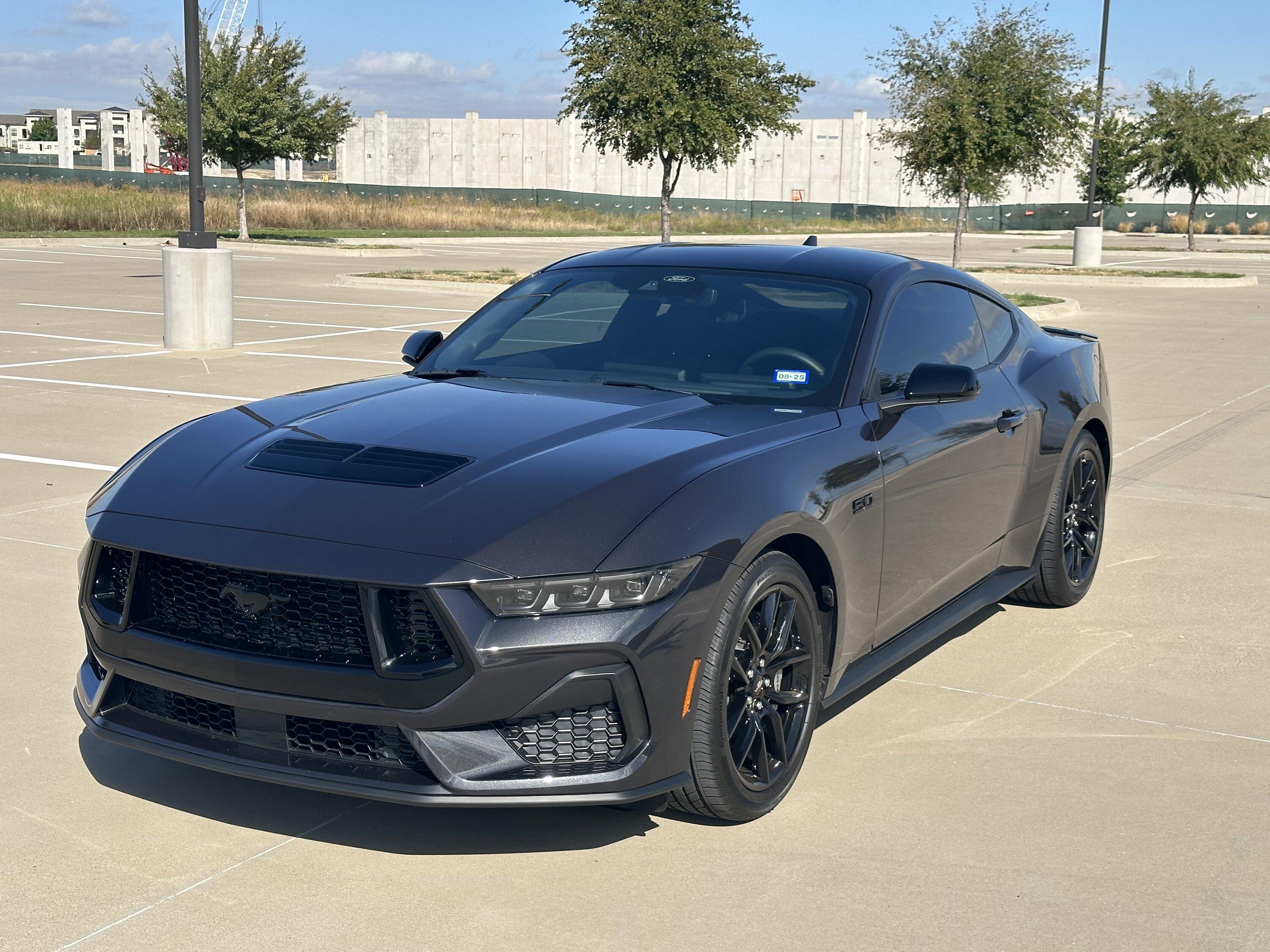 S650 Mustang Ford factory splitter installed on GT IMG_5107