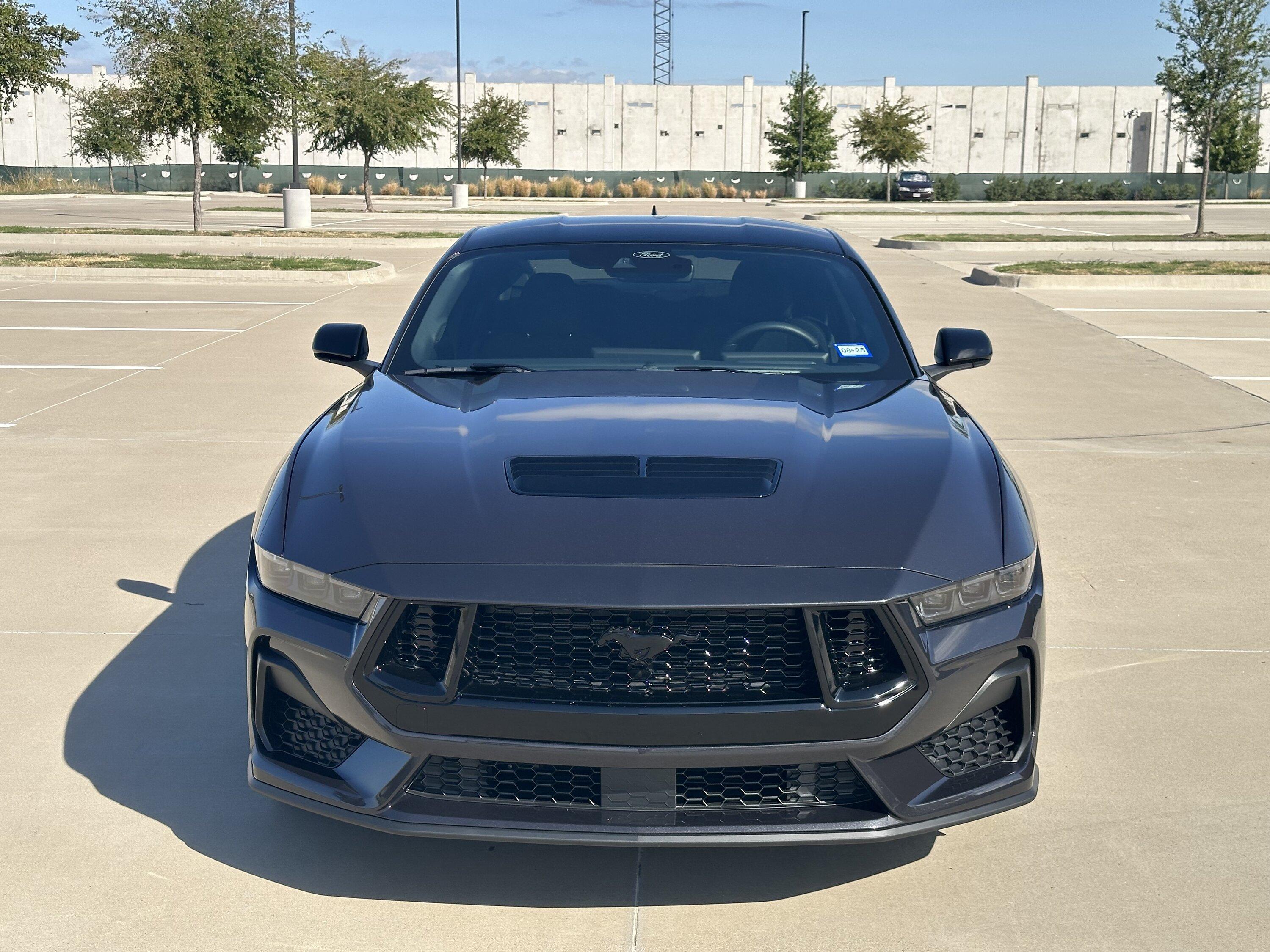 S650 Mustang Ford factory splitter installed on GT IMG_5108