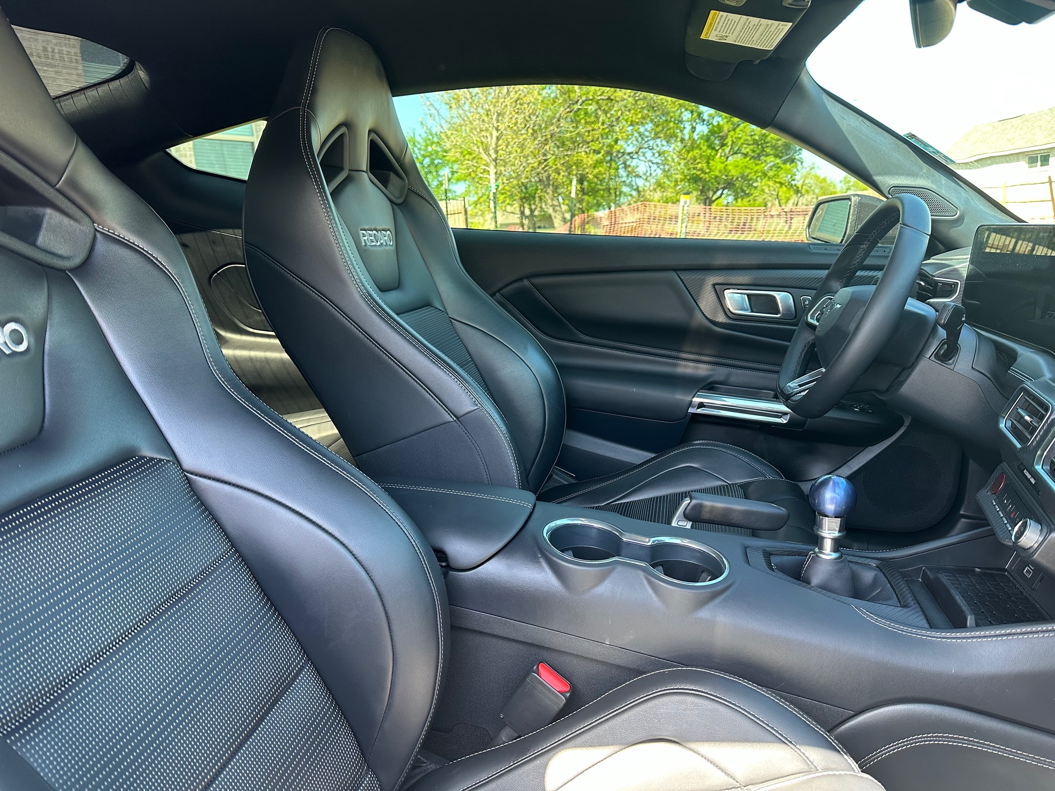 S650 Mustang Color of Recaro seats with Performance Pack AND 401A IMG_5140