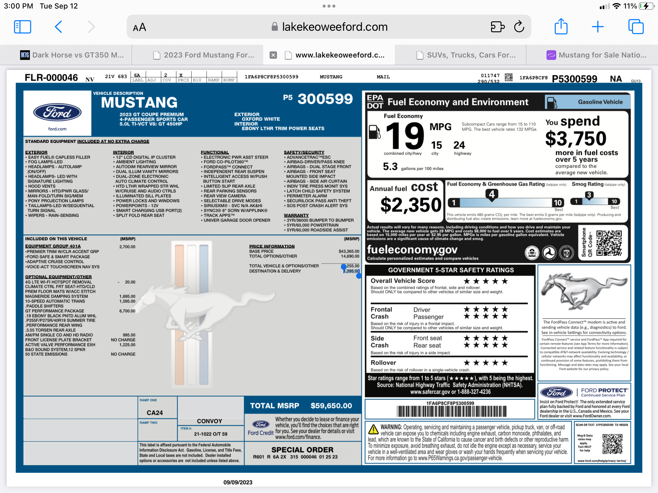 S650 Mustang Dark Horse vs GT350 Mustang roll races IMG_5252