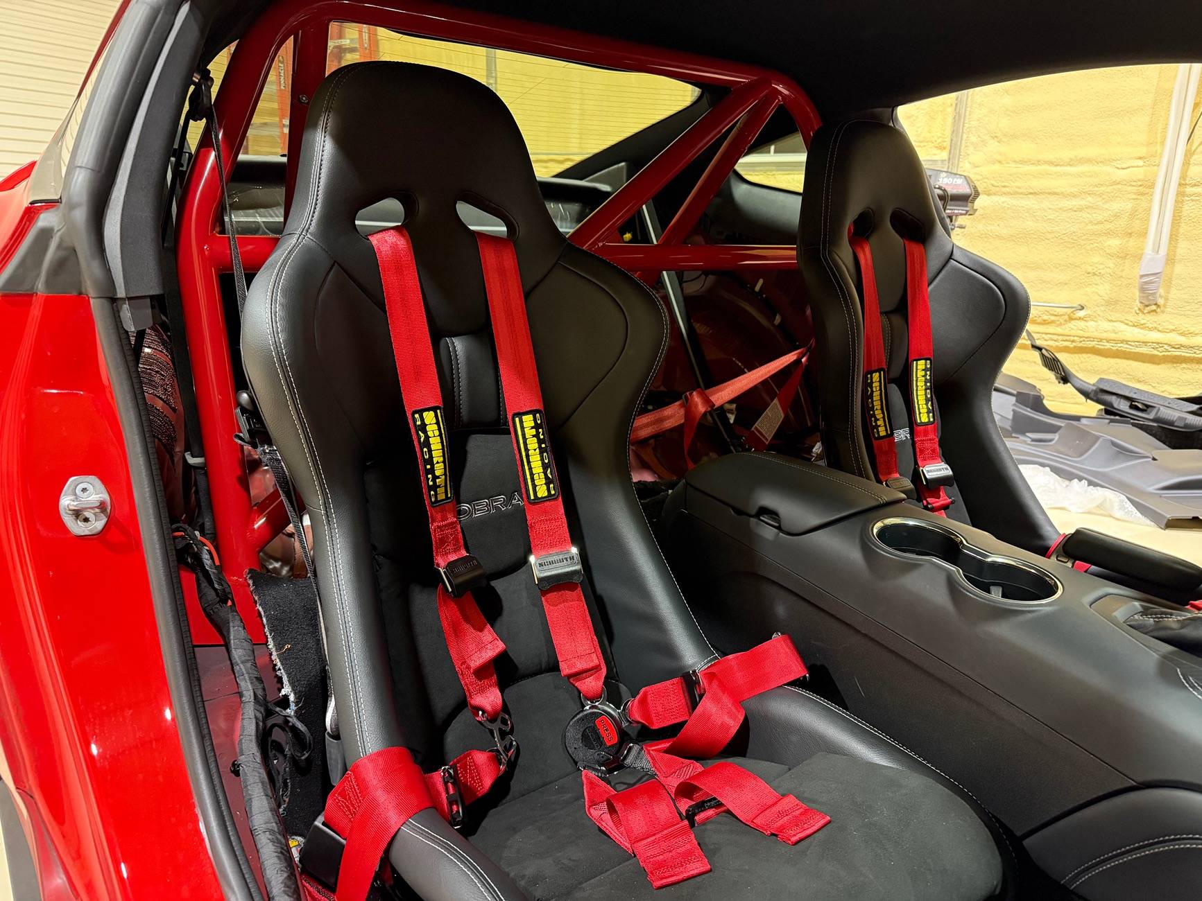 S650 Mustang Cage, Seats and Harness Installed IMG_5439
