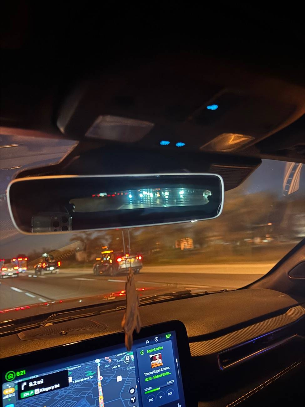 S650 Mustang Photo through rearview mirror IMG_5453