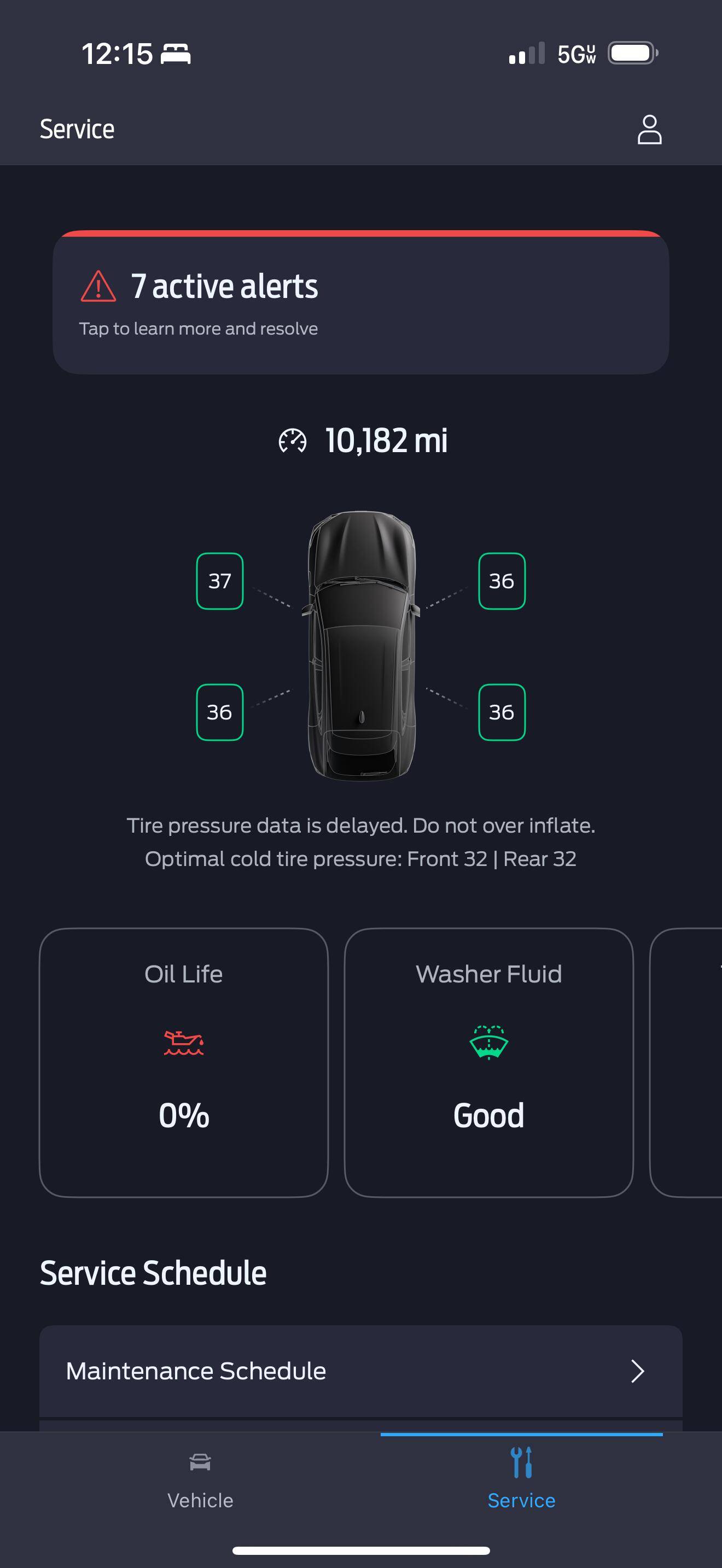 S650 Mustang Oil Life at 0% After 300 Miles IMG_5493
