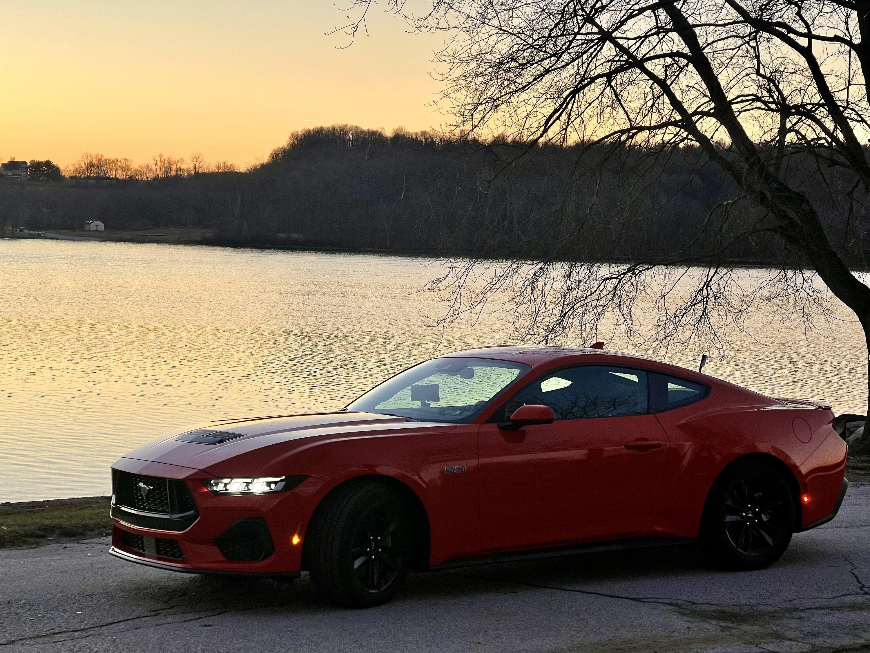 S650 Mustang Beautiful Race Red in the Sunset IMG_6160