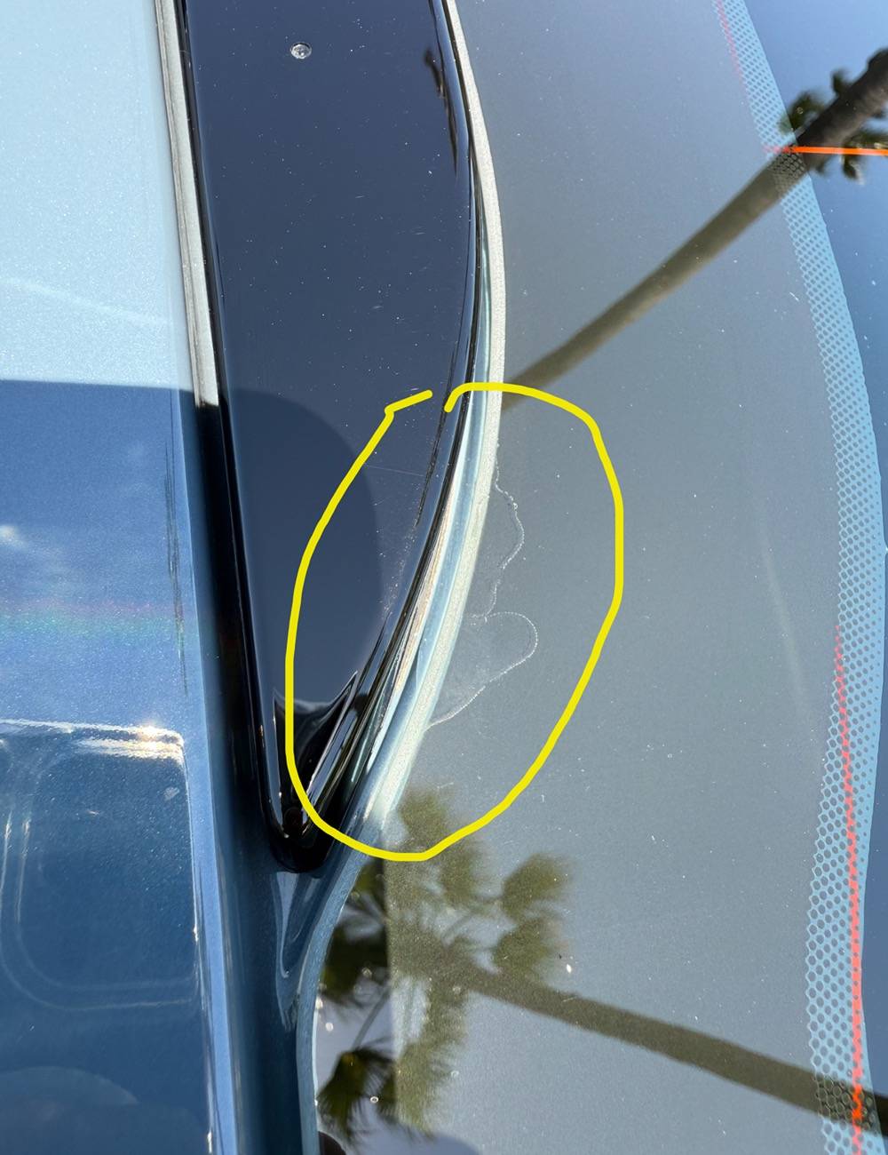 S650 Mustang Rear glass defect or stain? IMG_6258