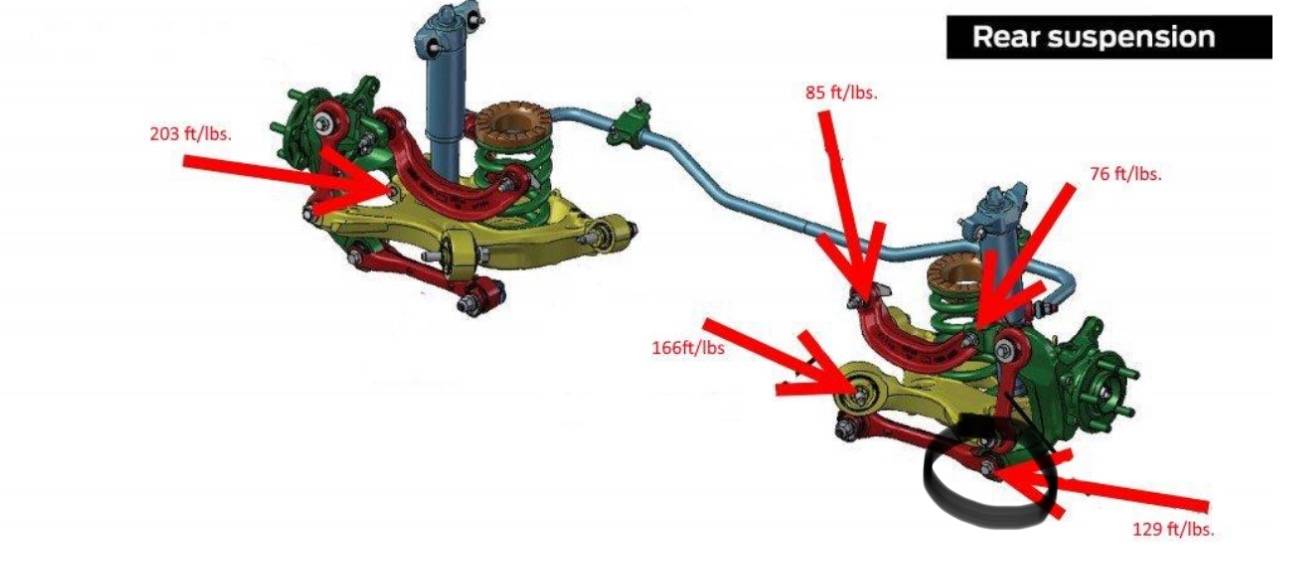 S650 Mustang Update to yesterday’s post regarding unsettling motion in rear suspension. DEALER LEFT BOLTS UNTIGHTENED IMG_6886