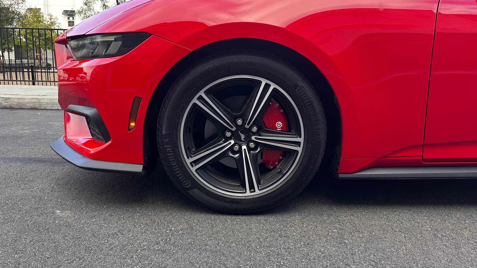 S650 Mustang AOOA brake caliper covers installed IMG_7007