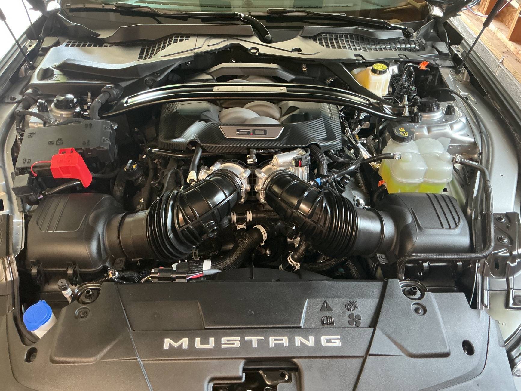 S650 Mustang Strut Tower Brace Installed IMG_7209