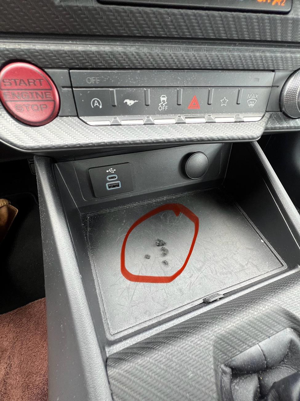 S650 Mustang WTF, carpet is disintegrating on passenger floorboard IMG_7720