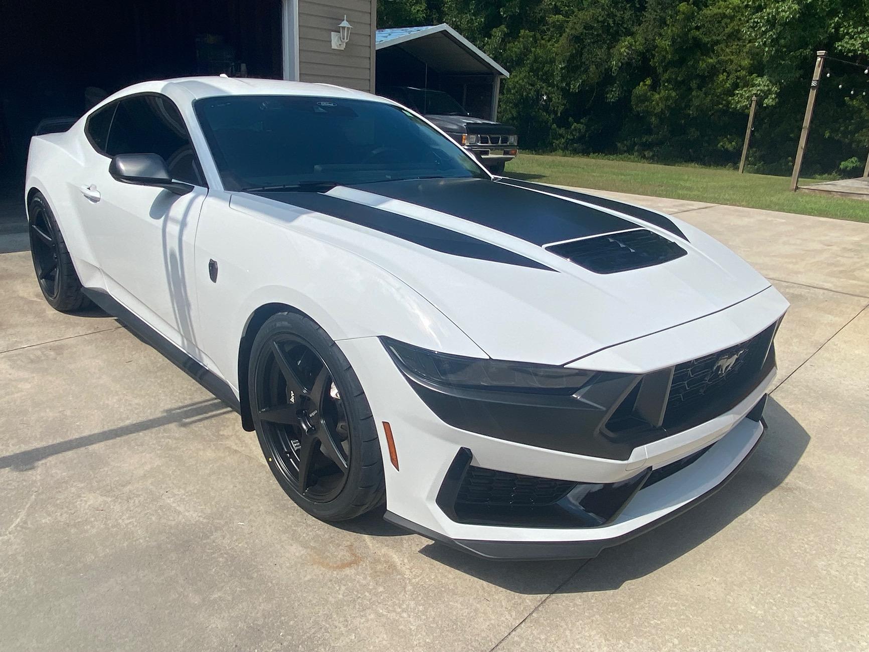 S650 Mustang Gloss Black or Satin Black on an Oxford White Dark Horse IMG_7915