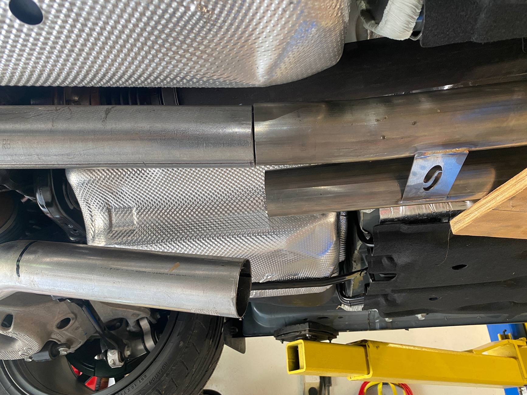 S650 Mustang Steeda H-Pipe Resonator Delete IMG_7955