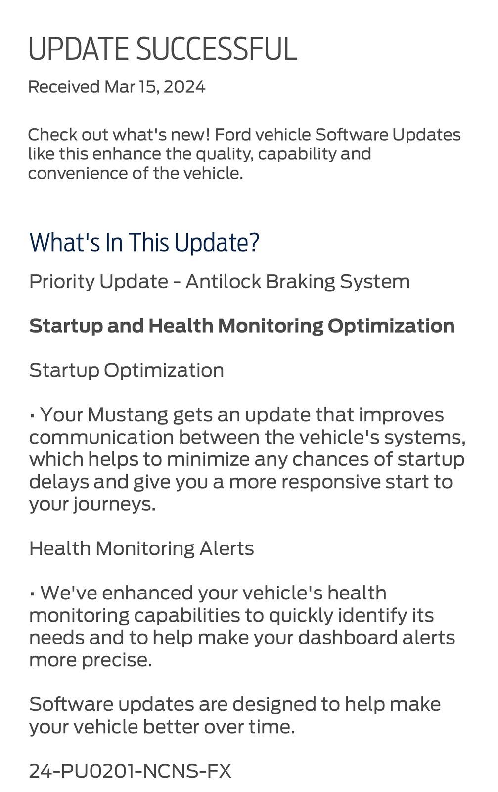 S650 Mustang First OTA software update IMG_8803
