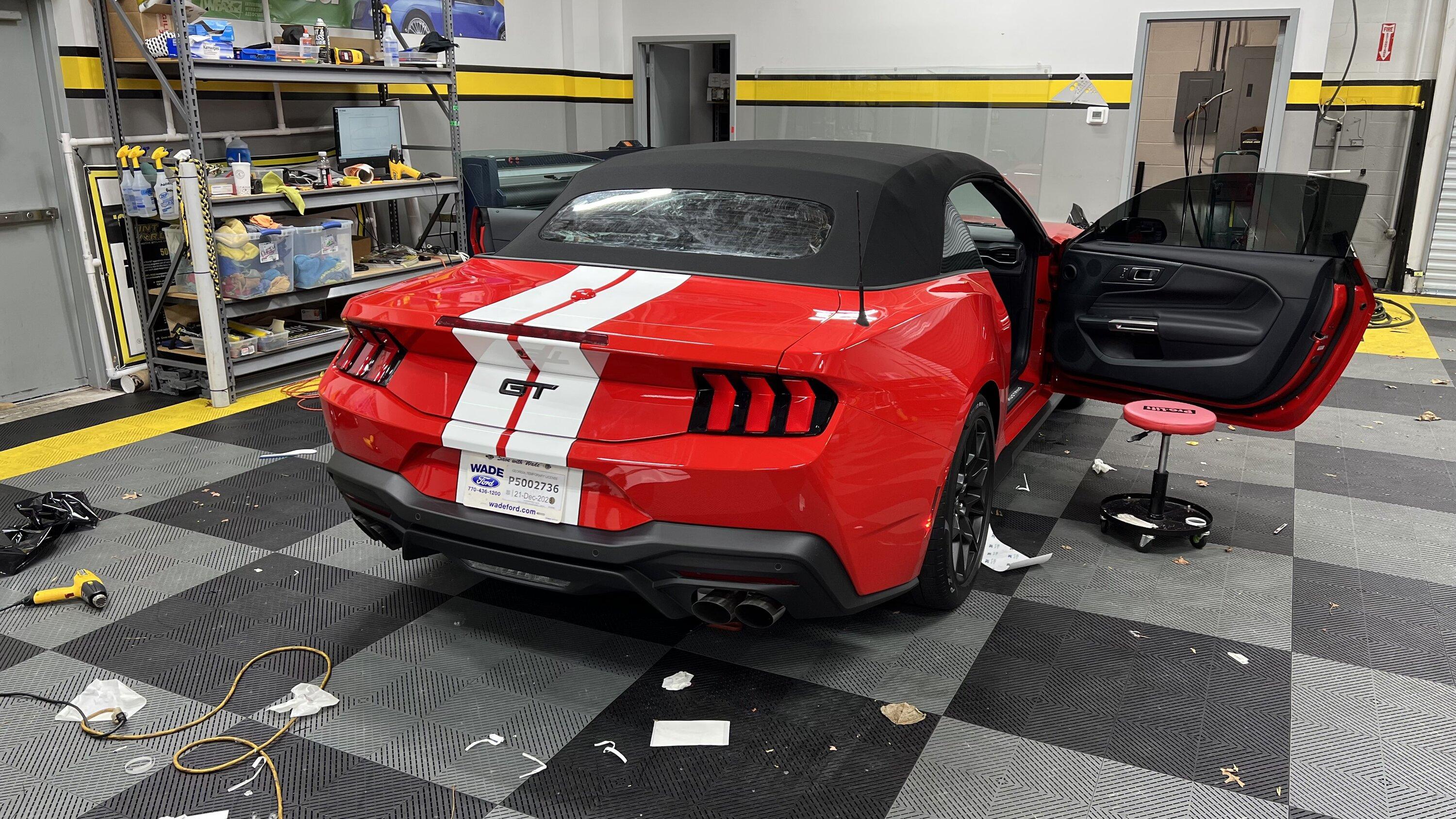S650 Mustang Stripes on my GT Convertible - done! IMG_9338