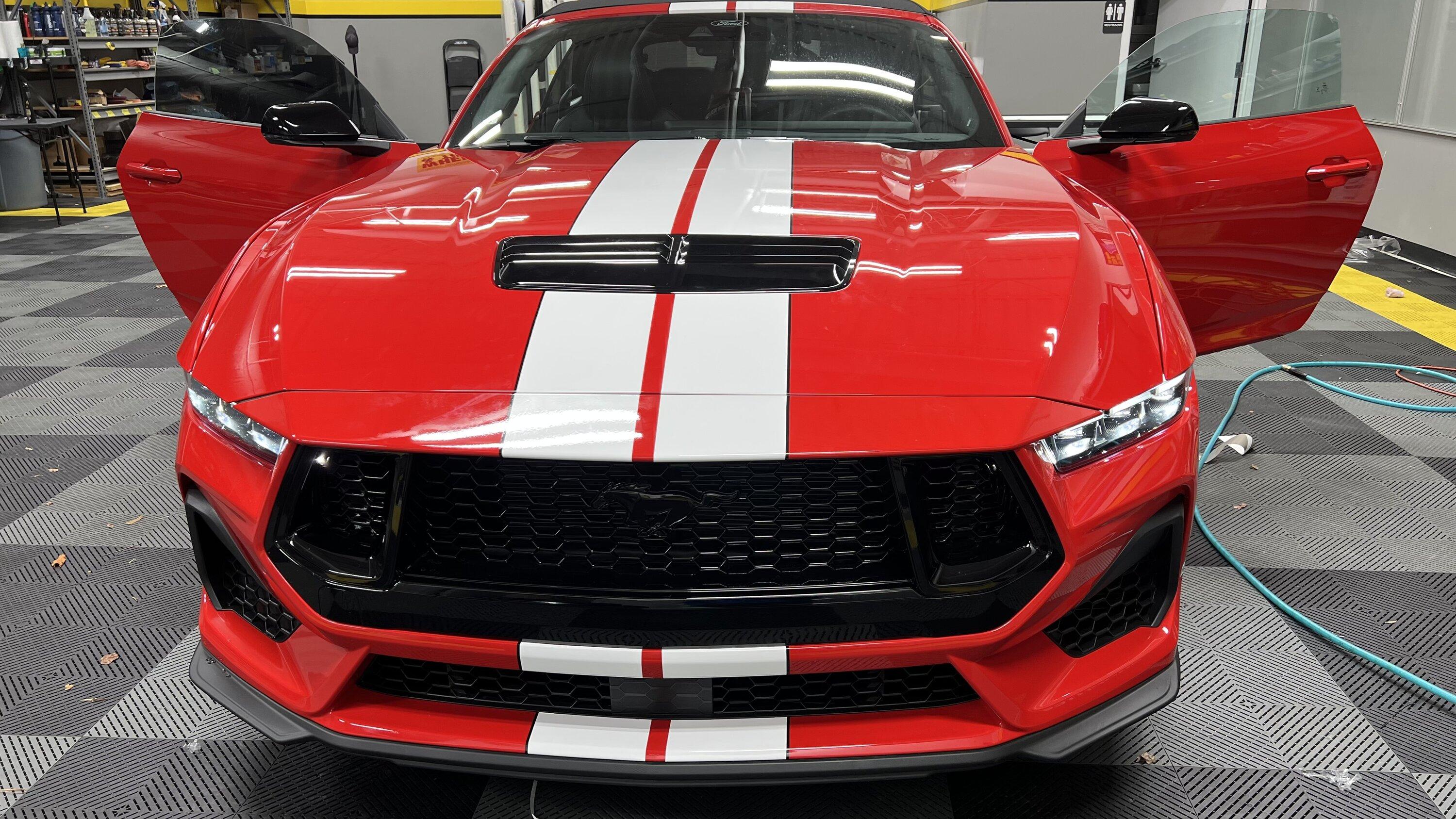 S650 Mustang Stripes on my GT Convertible - done! IMG_9341