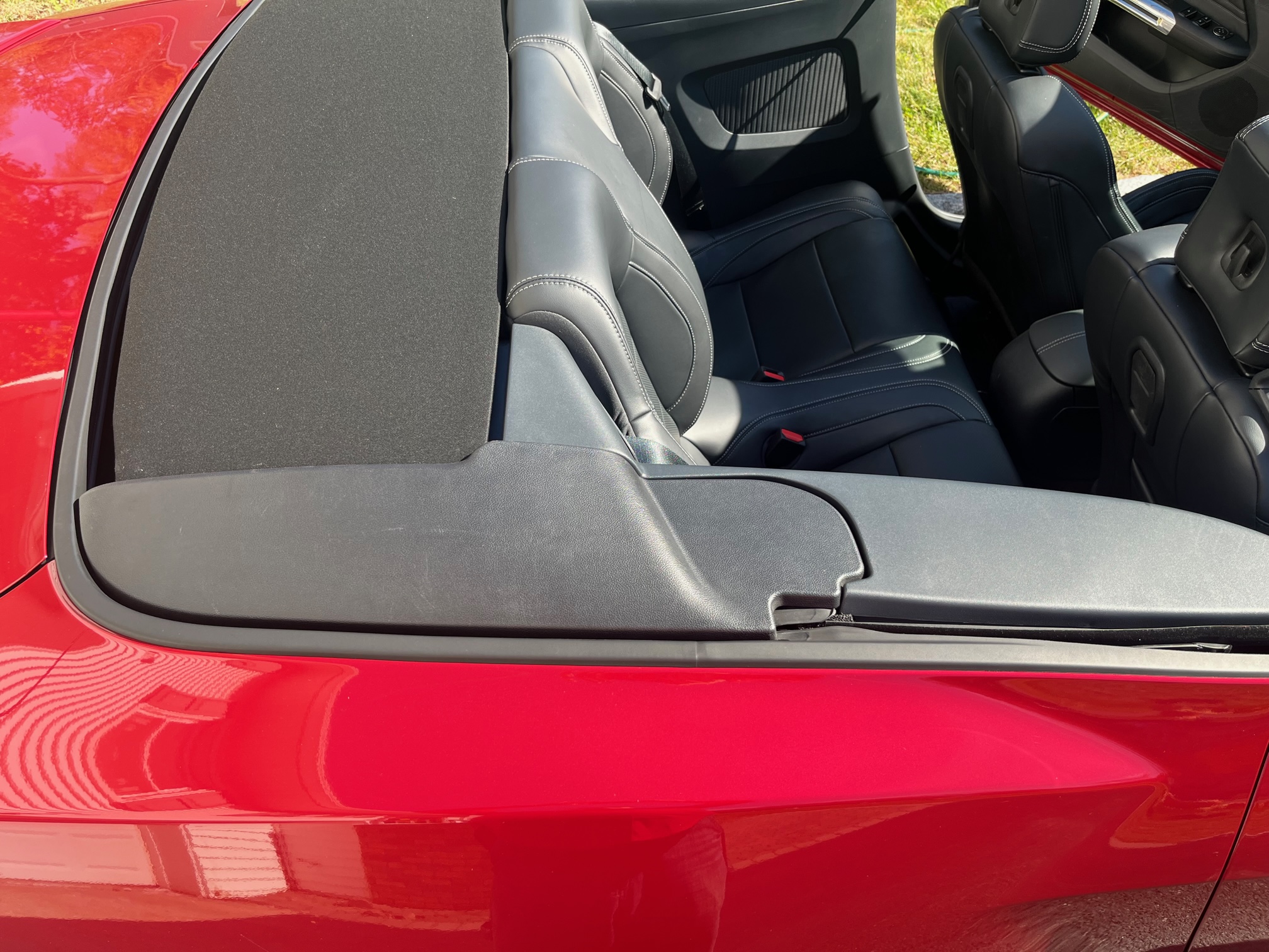 S650 Mustang Convertible Boot Side Plastic Cover Panels IMG_9346
