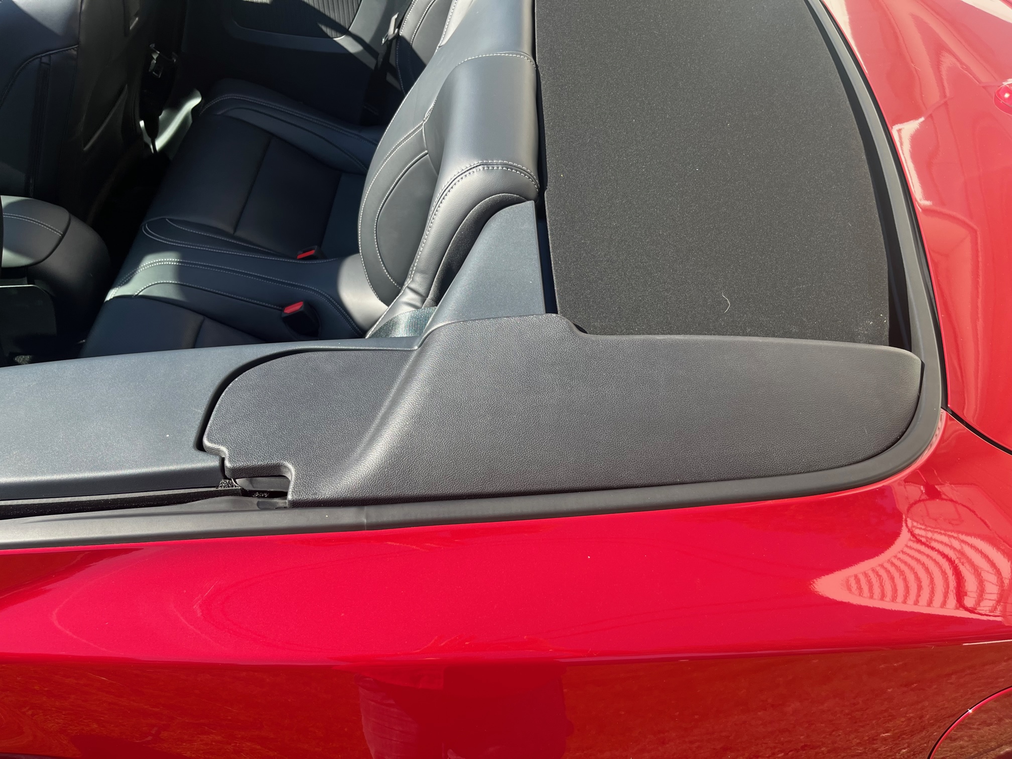 S650 Mustang Convertible Boot Side Plastic Cover Panels IMG_9347