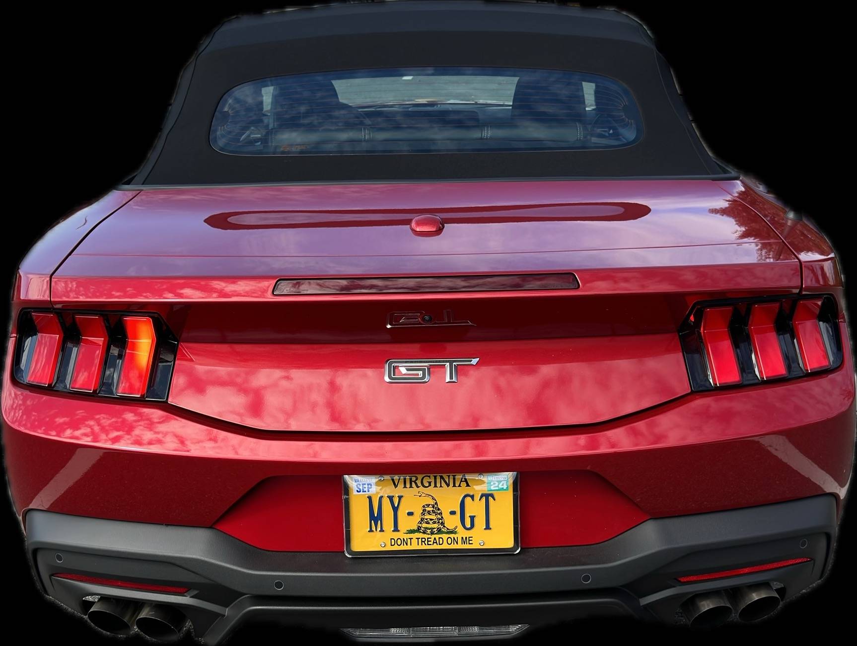 S650 Mustang Trying to choose a license plate. IMG_9366