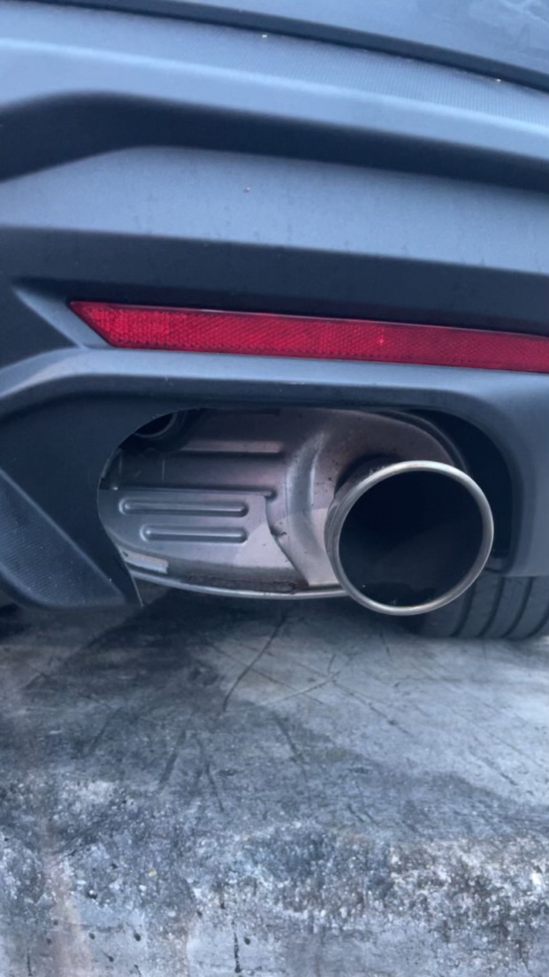 S650 Mustang Dual to quad tip conversion for non-active exhaust IMG_9845