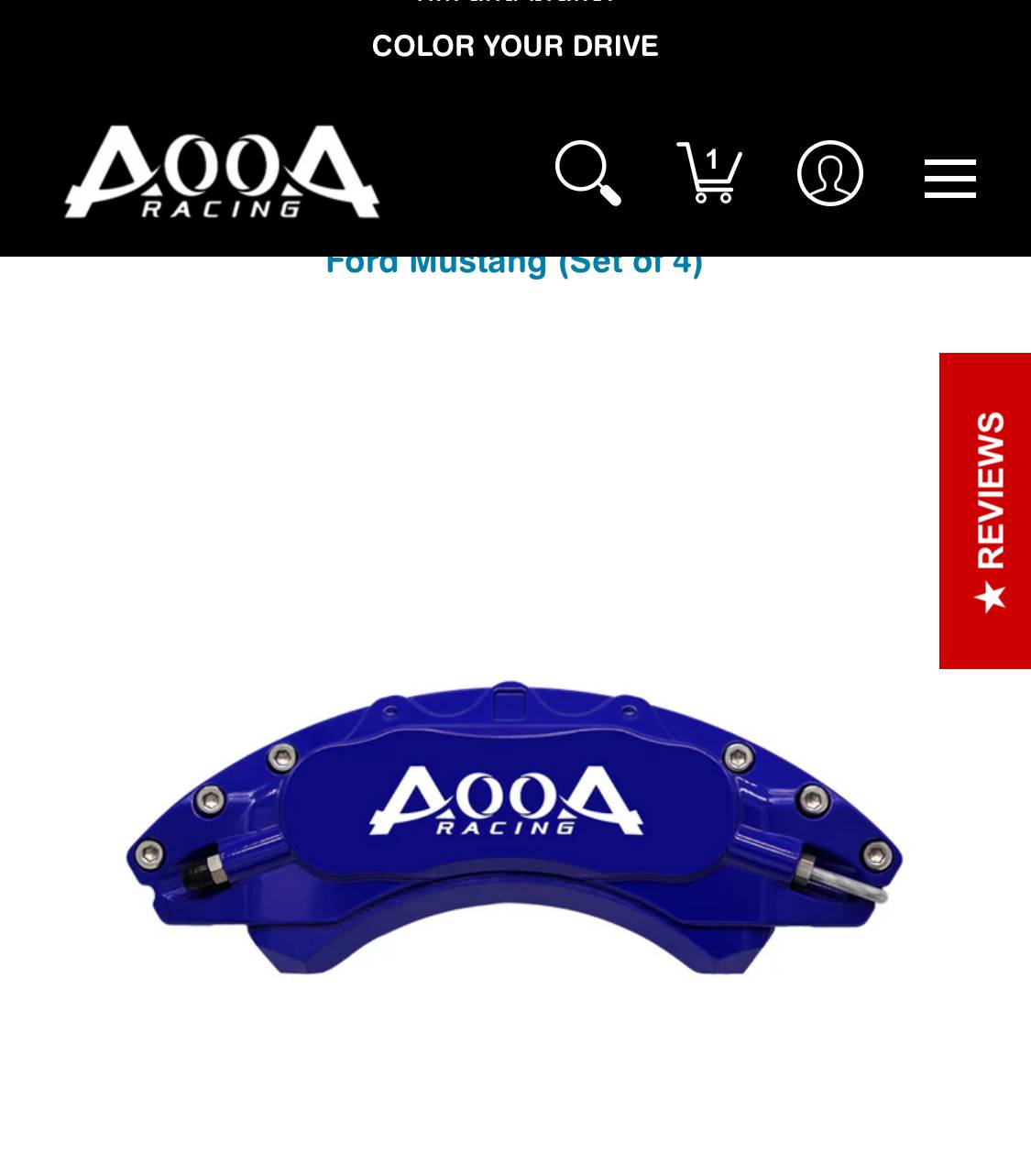 S650 Mustang AOOA brake caliper covers installed IMG_9969