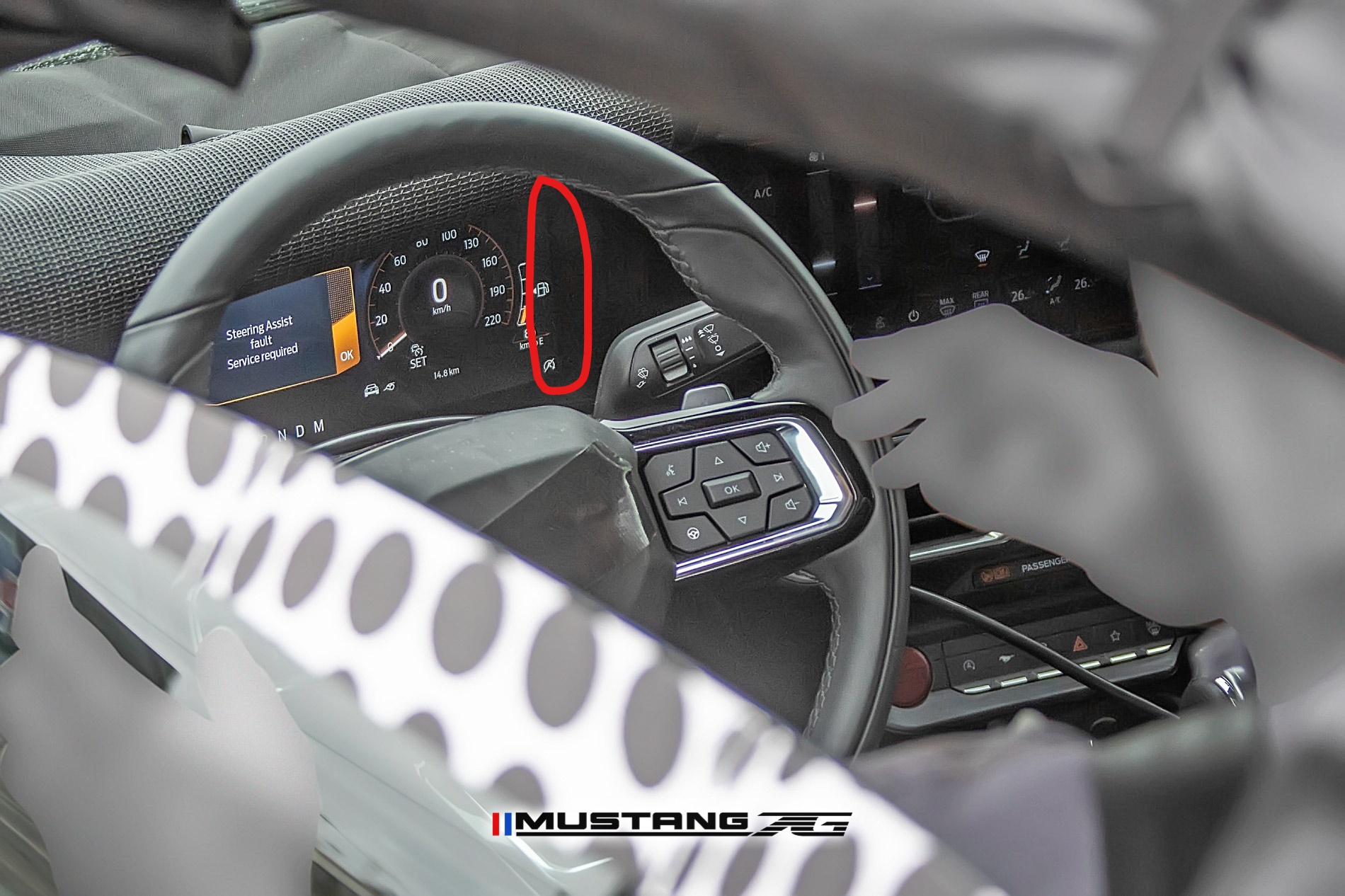 S650 Mustang S650 Mustang GT Full Frontal Leak!! 📸 InkedS650 2023 Mustang EcoBoost Interior Spyshot 33_LI