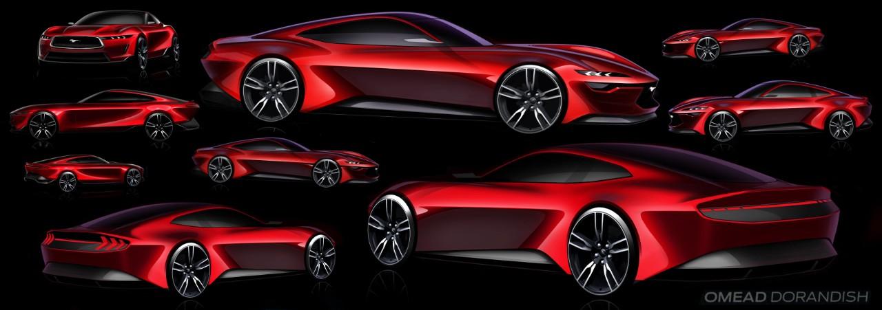 S650 Mustang S650 Mustang Design Sketches, Proposals, Modeling (Exterior + Interior) Inspired Ideation poster_O.Dorandish