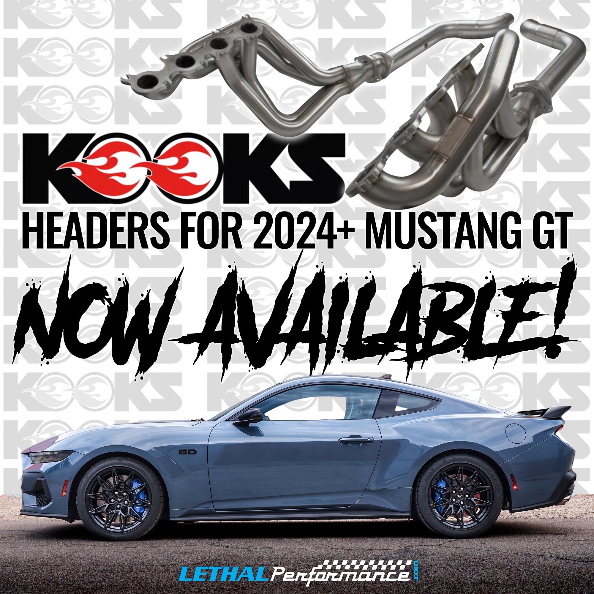 S650 Mustang Kooks Headers NOW AVAILABLE for your 2024 Mustang!! kooks 2024