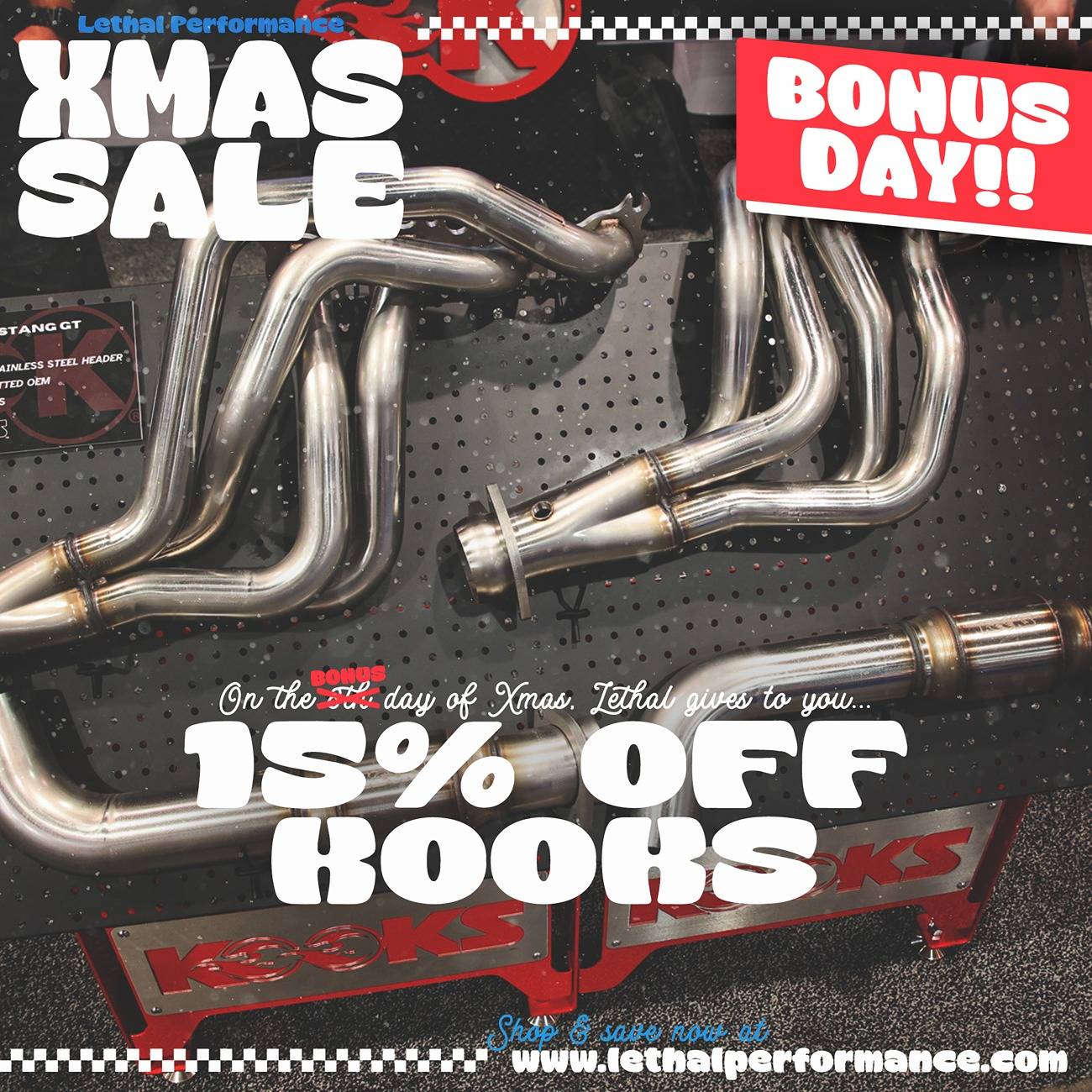 S650 Mustang 15% OFF Kooks at Lethal Performance! Kooks