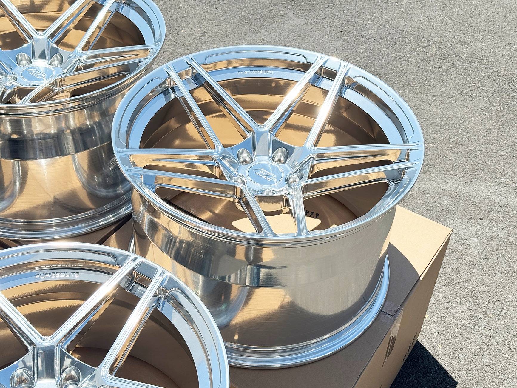 S650 Mustang 19" and 20" Forgedlite Wheels for your S650 Ford Mustang MC2-HIGH-POLISHED-CLEAR 3