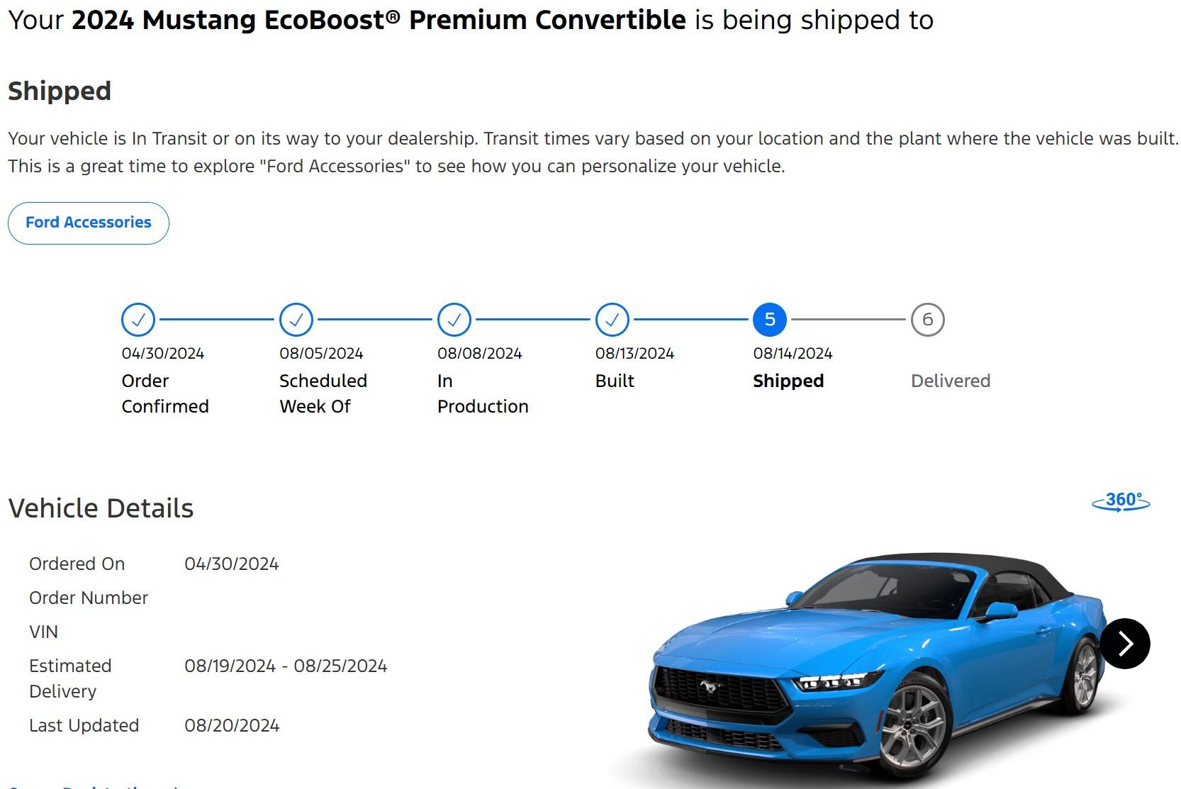 S650 Mustang How many days does it take to build? movin