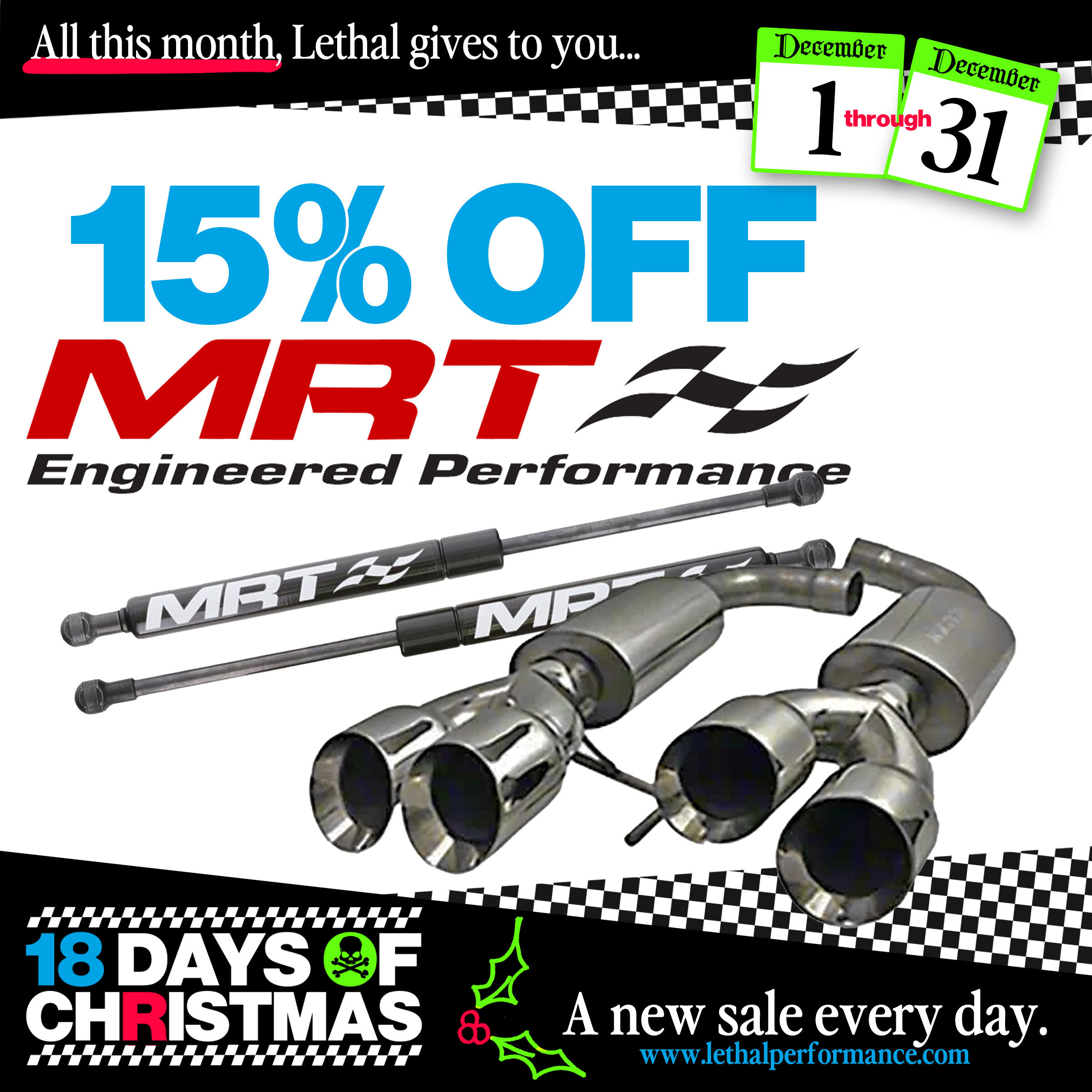 S650 Mustang Lethal Perfomance's 18 Days of Christmas SALES START NOW!! MRT (1)