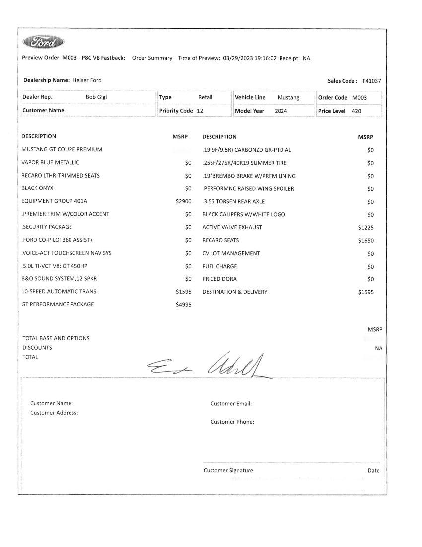 S650 Mustang 2024+ Mustang S650 Orders Tracking List & Stats [Enter Yours!] mstngordr