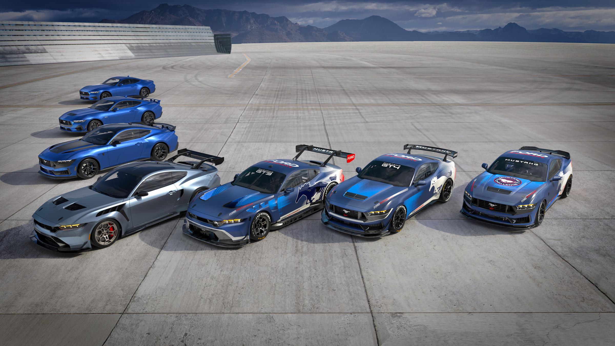 S650 Mustang Ford Performance Racing School Announces Dark Horse Track Attack School + Destination Driving Event for EcoBoost and GT Owners Mustang Family Photo