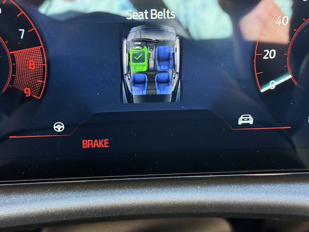S650 Mustang Seat Belt Reminder Screen on Startup - Mustang Seat Belt