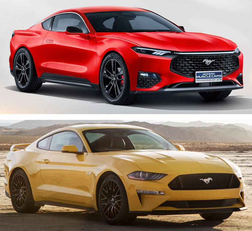 S650 Mustang Rendering: 2023 Mustang (based on Ford Evos) mustang7com