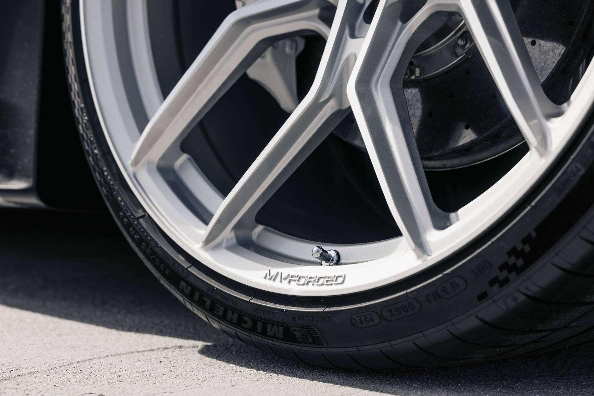 S650 Mustang MV Forged+ MVF5 Vertical Forged Wheels Available in 20 - Vibe Motorsports mv-forged-ferrari-458-mvf5-diamond-silver-0013