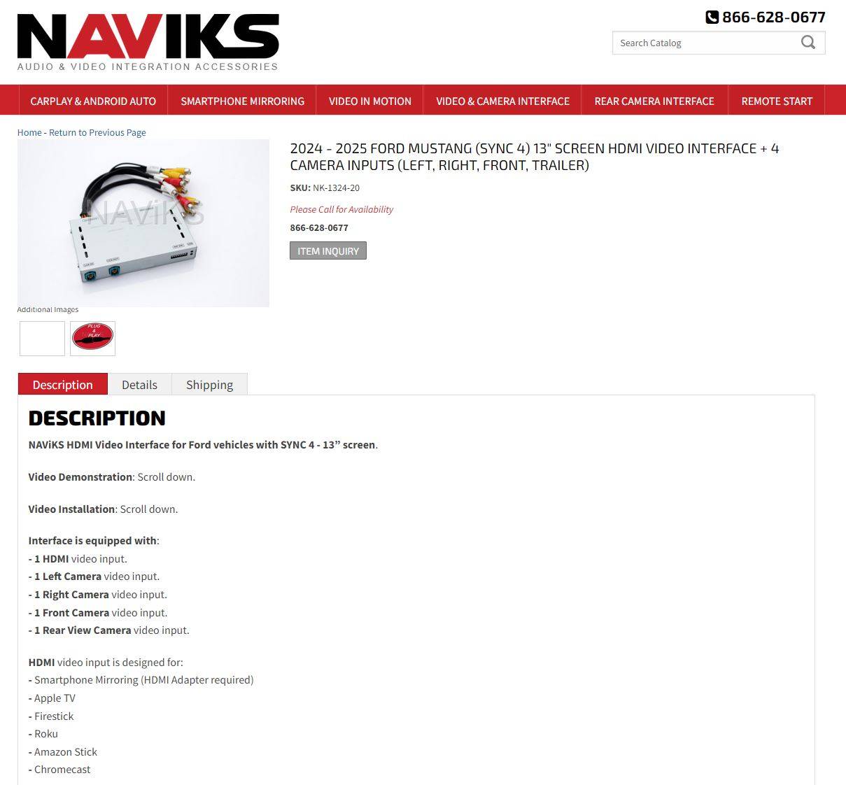 S650 Mustang Installing aftermarket Front Parking Camera? Naviks.JPG