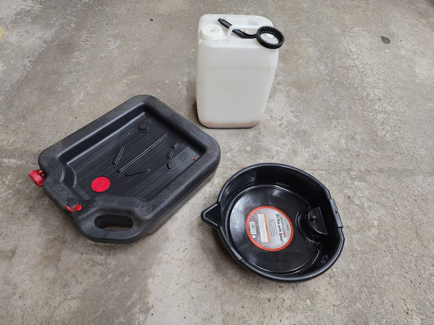 S650 Mustang Best oil drain pan when using ramps oil pan