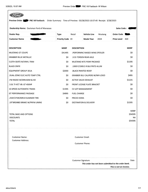 S650 Mustang 2024+ Mustang S650 Orders Tracking List & Stats [Enter Yours!] order 2